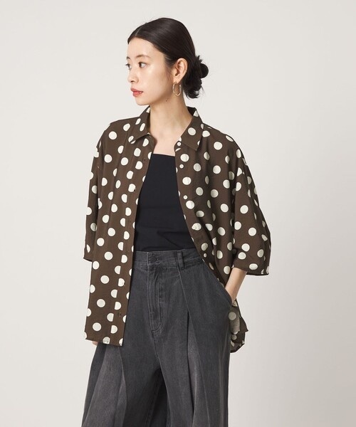 CITEN / Polka-Dot Short-Sleeve Shirt