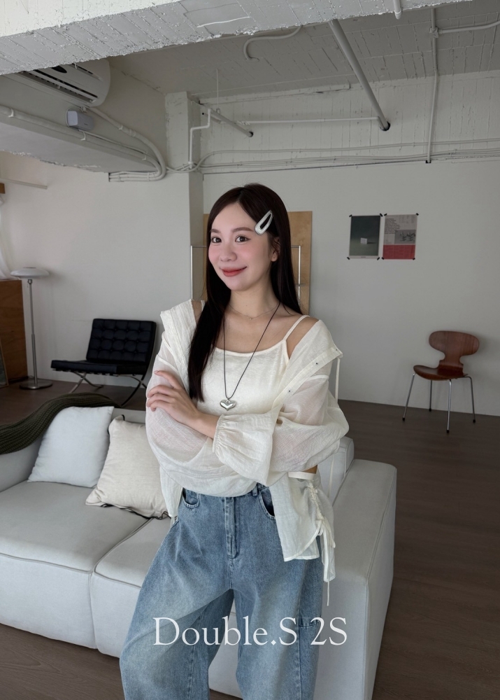 輕層次!連帽罩衫2件SET*3色