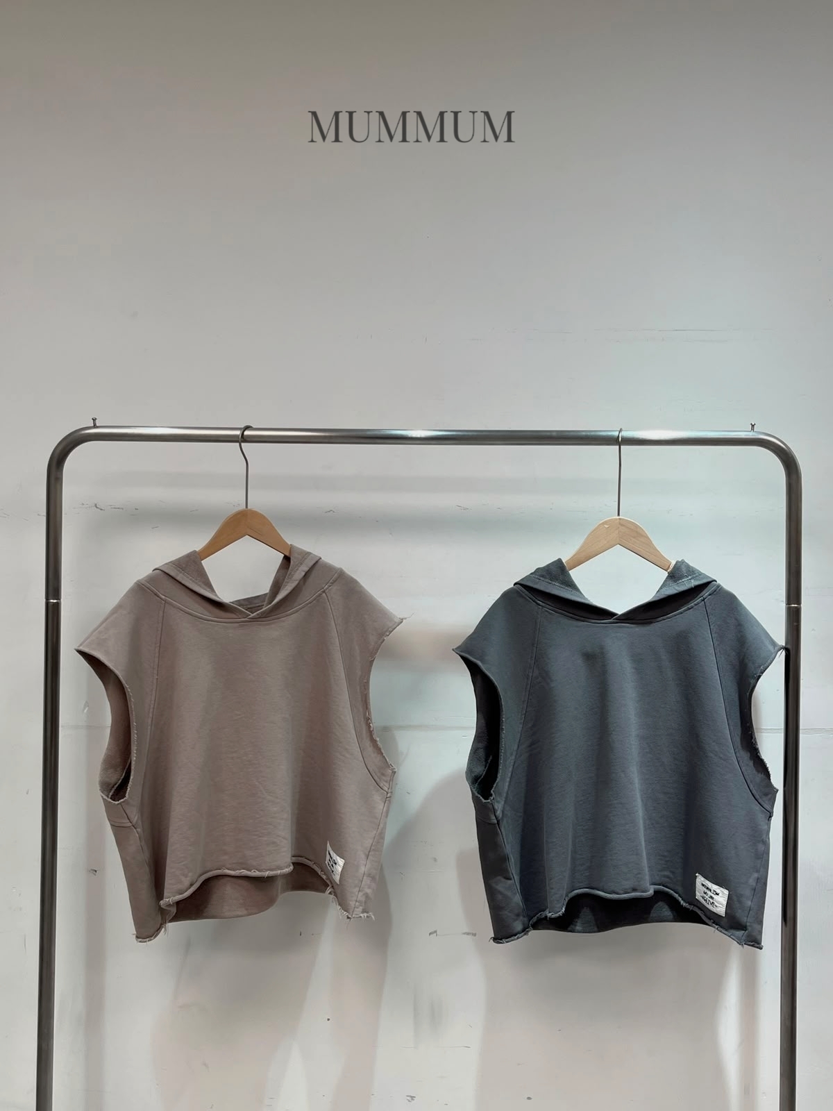 0213498a/連帽毛邊慵懶無袖上衣 50/52/20-22