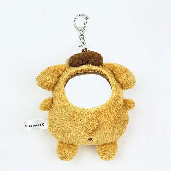 Sanrio Pompompurin Sunburn Mirror Plush Doll Keychain