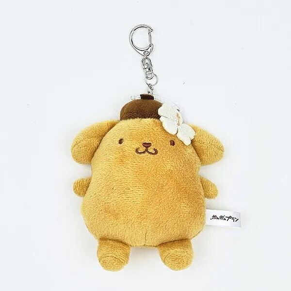 Sanrio Pompompurin Sunburn Mirror Plush Doll Keychain