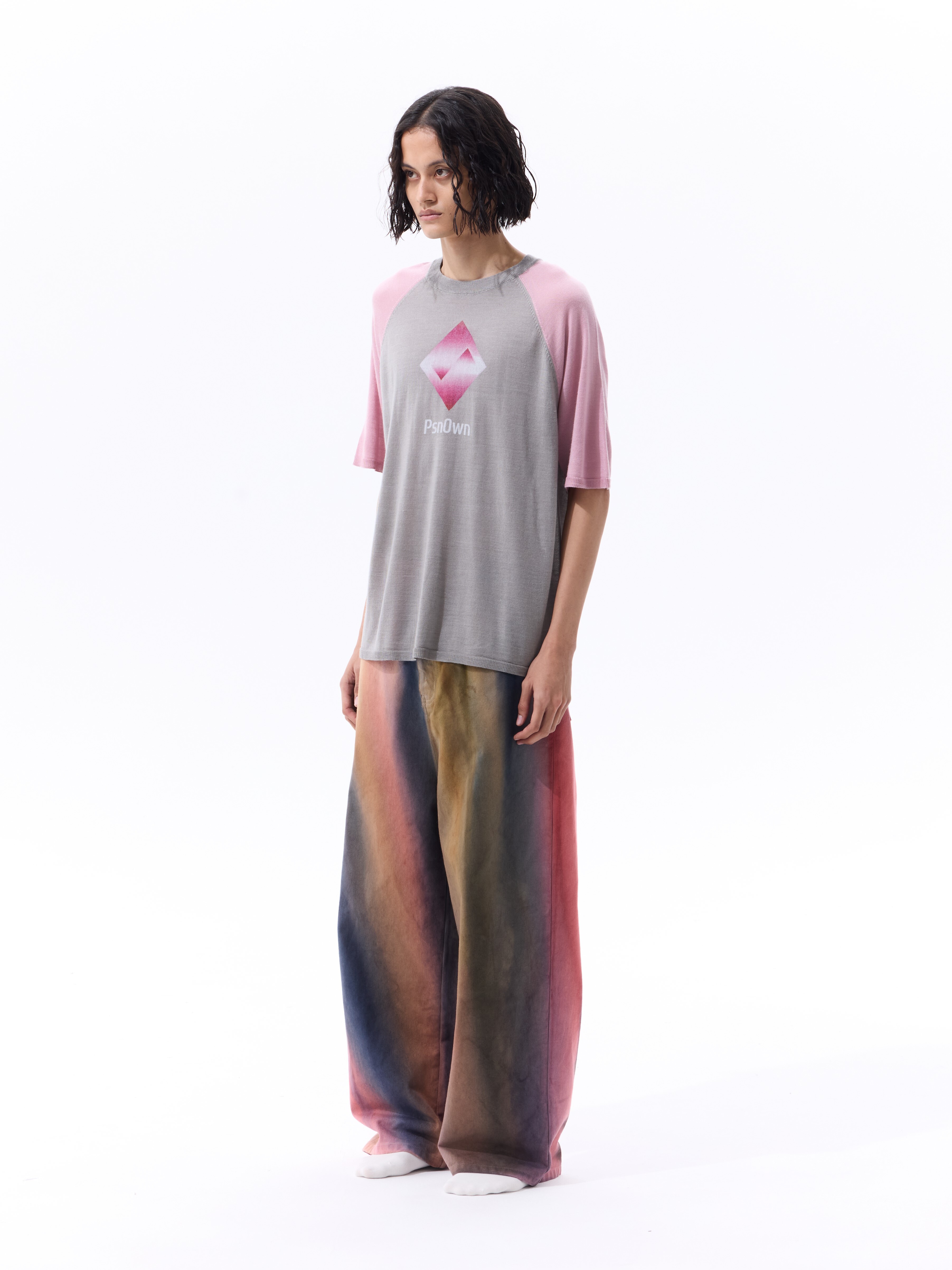 PSN/OWN 數位印花Logo 插肩針織短袖 T CONSOLE KNITTED TEE P/O-SS26-1002