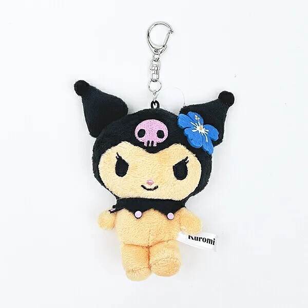 Sanrio Kuromi Sunburn Mirror Plush Doll Keychain
