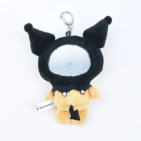 Sanrio Kuromi Sunburn Mirror Plush Doll Keychain
