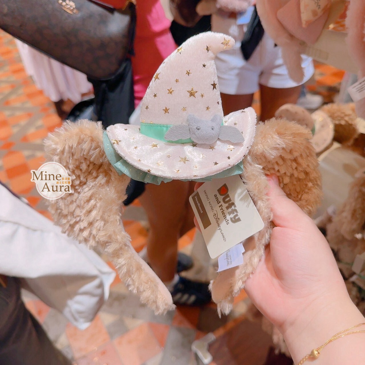 2026 萬聖節限定 達菲 Duffy 與好友們 達菲 Duffy 立體耳朵 造型 髮圈 髮箍 -香港迪士尼樂園