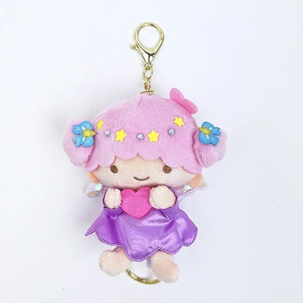 Sanrio Little Twin Stars Retractable Plush Keychain (Lala)