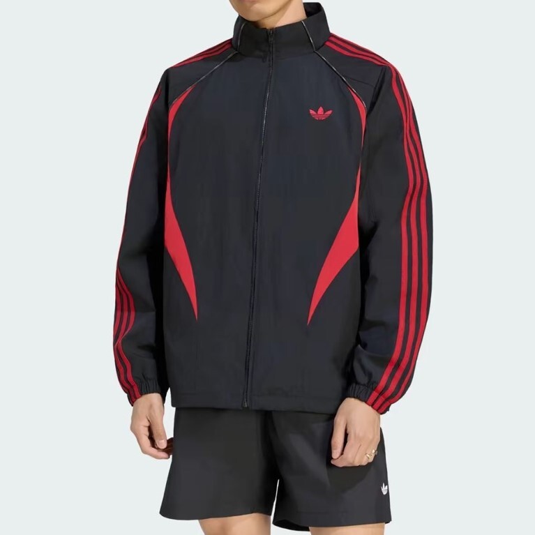 【代購】adidas Originals STREET 三條紋寬鬆梭織拉鍊外套 男款