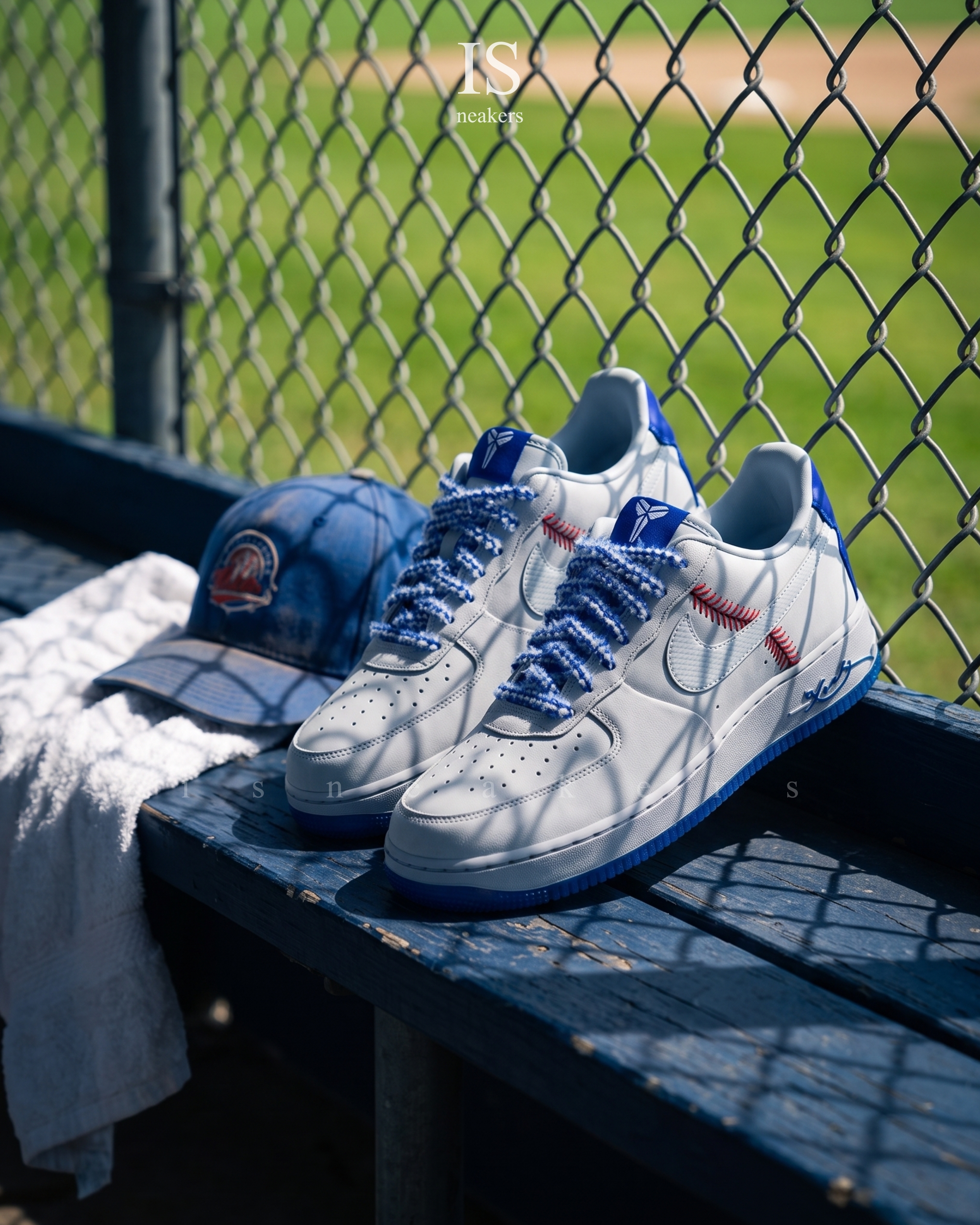 iSNEAKERS｜Kobe Bryant x Nike Air Force 1 道奇 聯名 科比 老大 灰 藍 藍色 8 IQ3920-001