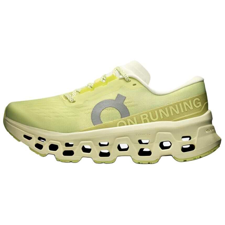 【代購】On Cloudmonster 3 Breathable Support Rebound Low top Casual Running Shoes Women's Light Yellow Green 3WG10034859