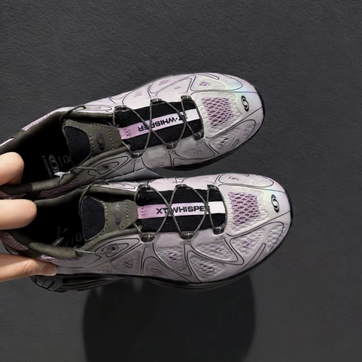【代購】SALOMON XT-WHISPER VOID 戶外機能越野跑鞋 男女同款 黎明粉