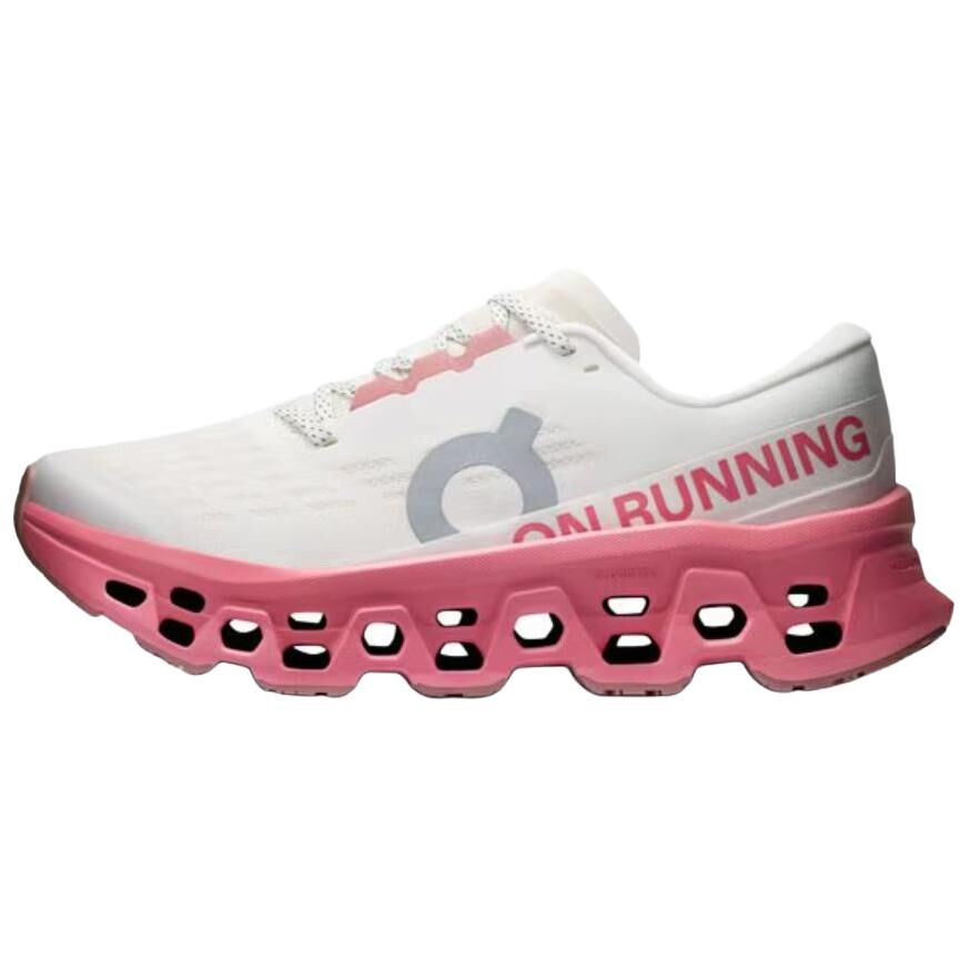 【代購】On Cloudmonster 3 Running Shoes Women's Ivory White | Camellia Pink 3WG10035084