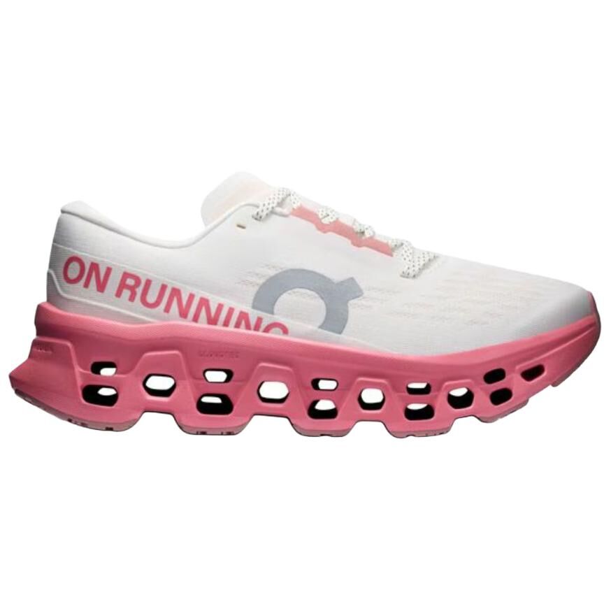 【代購】On Cloudmonster 3 Running Shoes Women's Ivory White | Camellia Pink 3WG10035084