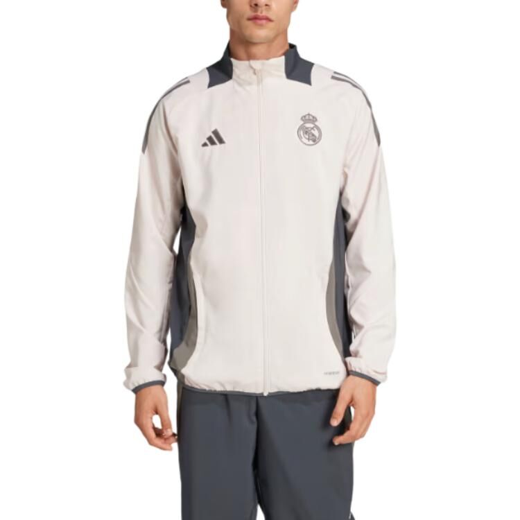 【代購】Adidas Real MadridTiro 24 Competition Presentation Track Top Jackets & Coats Men's Light Purple/Gray/Charcoal Gray IT5117