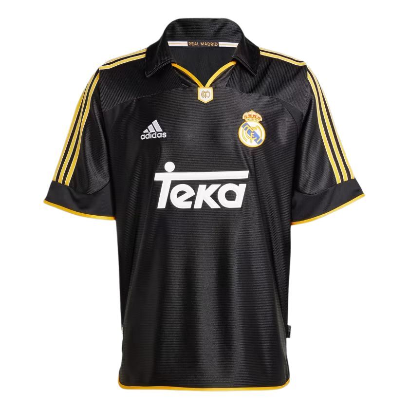 【代購】Adidas Real Madrid REAL MADRID 99/00 AWAY Soccer Jersey Men's Black JW1992