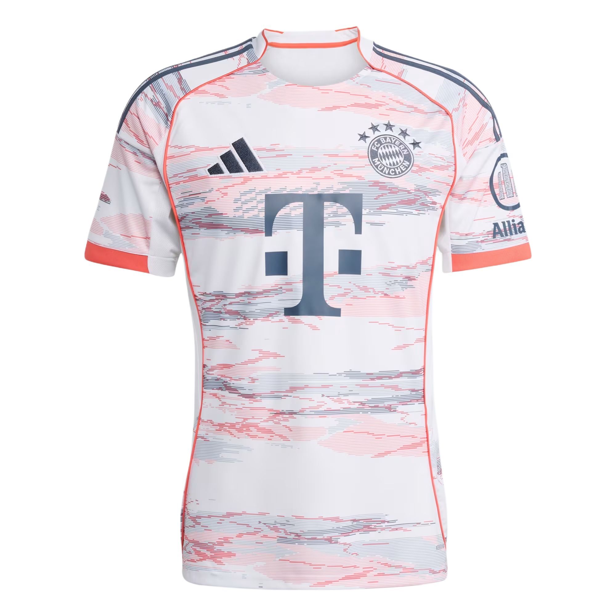 【代購】Adidas Bayern Munich Black 25/26 Away Soccer Jersey Fan Edition Men's White JJ2143