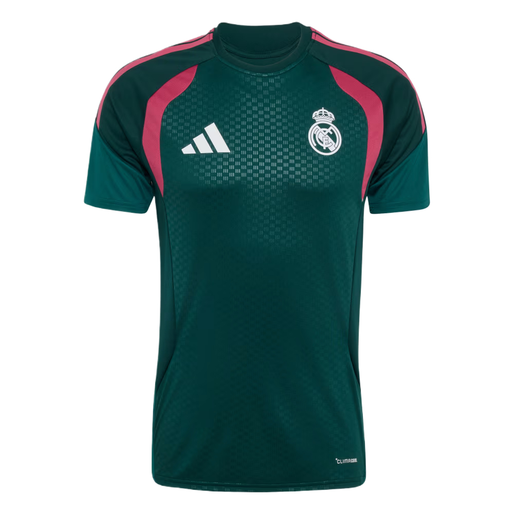 【代購】Adidas Real Madrid Soccer Jerseys Men's Aurora Ivy/Wild Pink Crew Neck Moderate KB6339