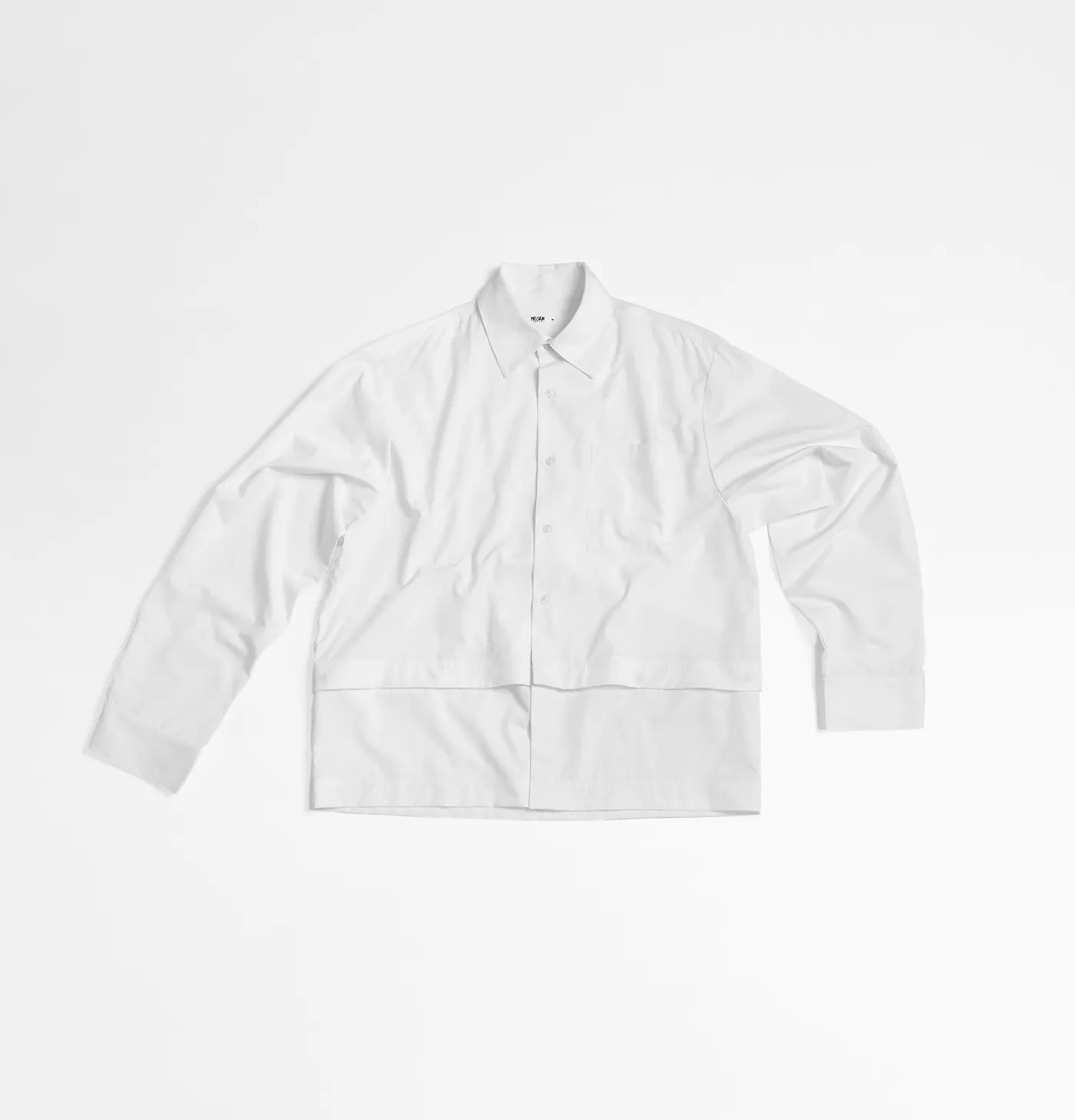 MELSIGN｜Detachable Panel Shirt (White)