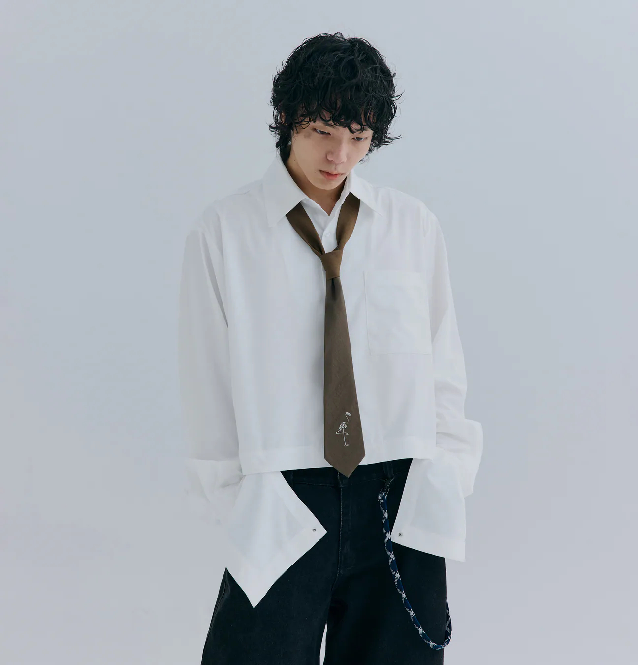 MELSIGN｜Detachable Panel Shirt (White)