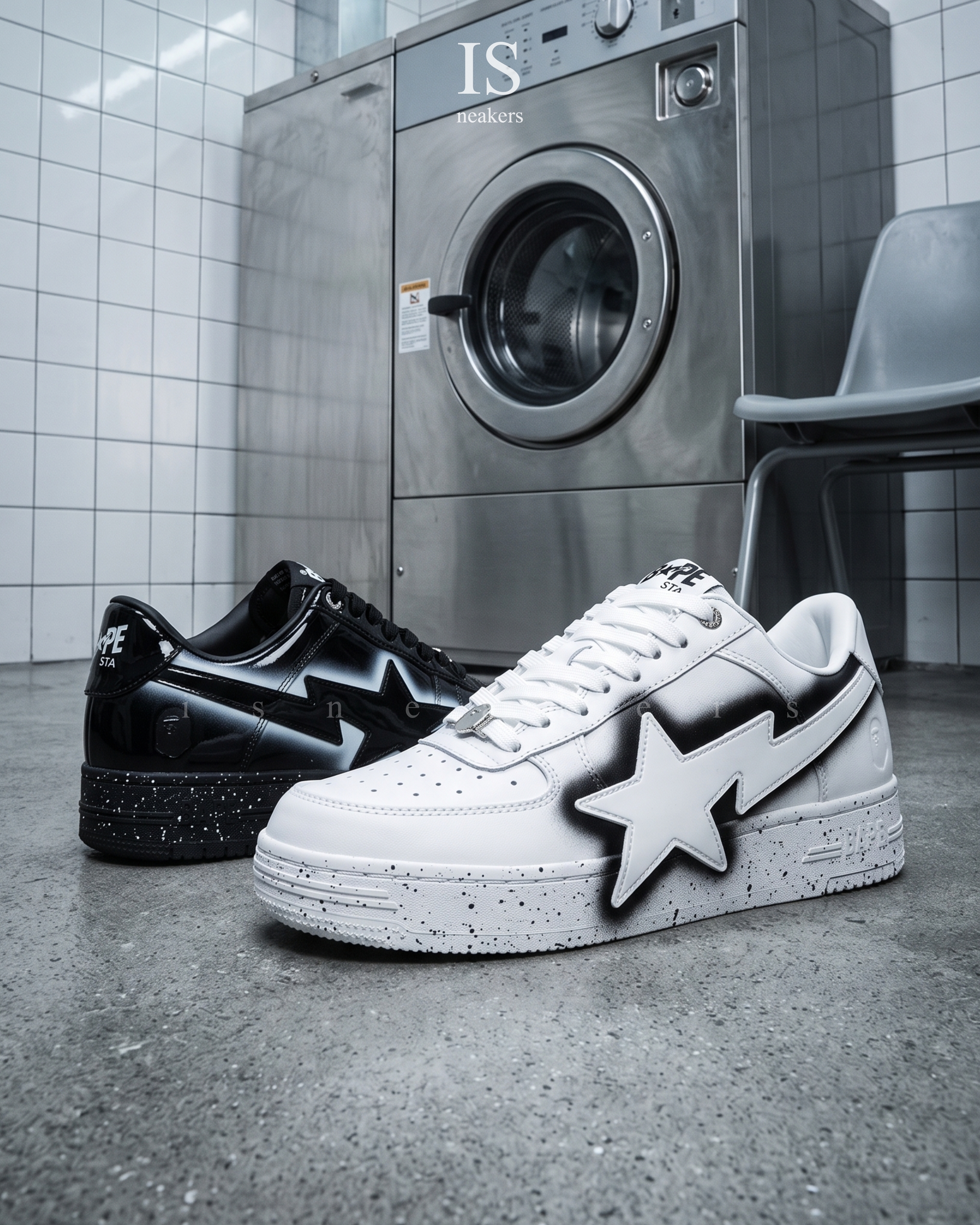 iSNEAKERS｜Bape STA OS #2 2026新款 猿人 星空幻影塗鴉 黑白 兩色
