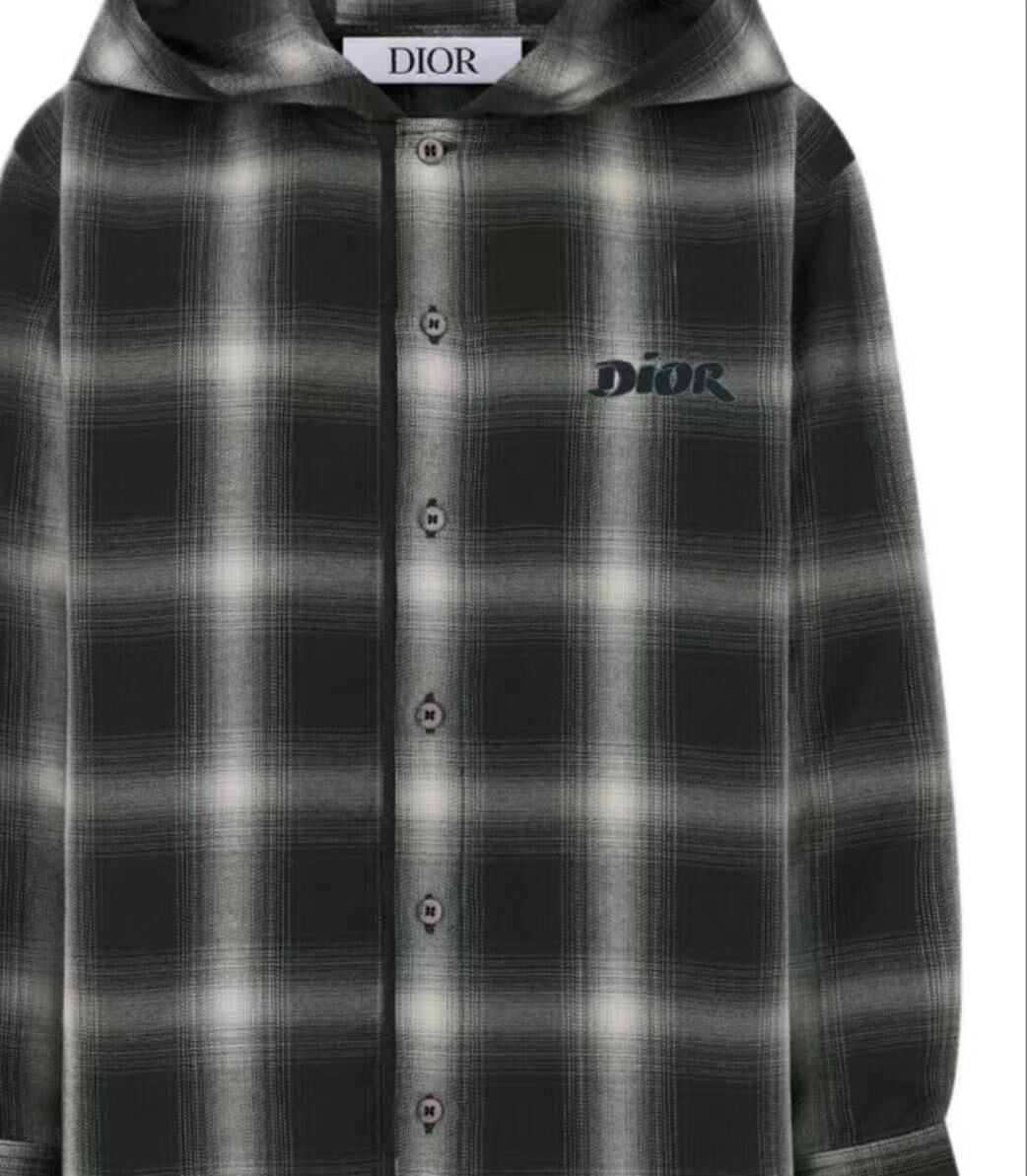 Dior Kids 格仔款 有帽休閒上衣 (9月底到)