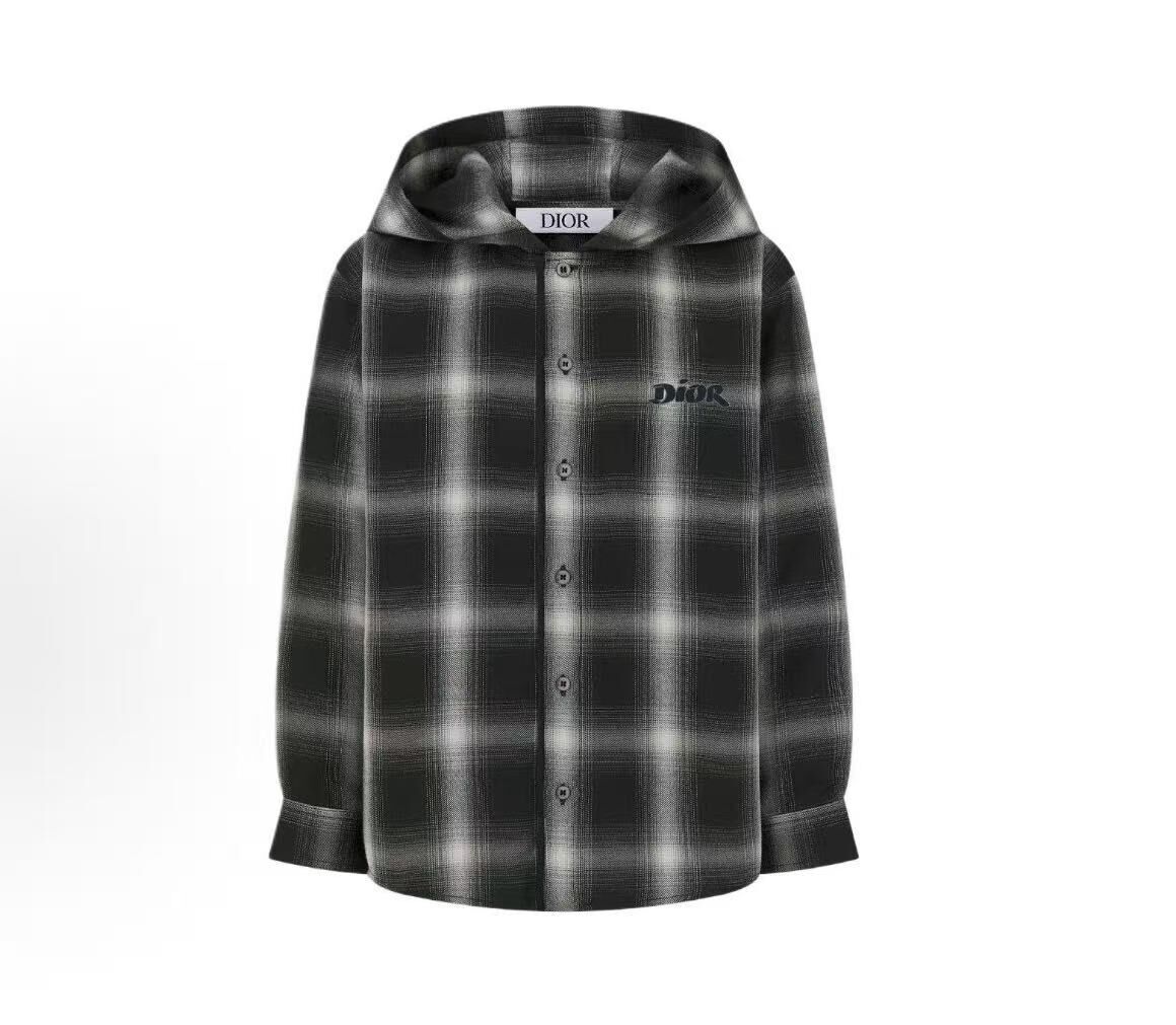 Dior Kids 格仔款 有帽休閒上衣 (9月底到)