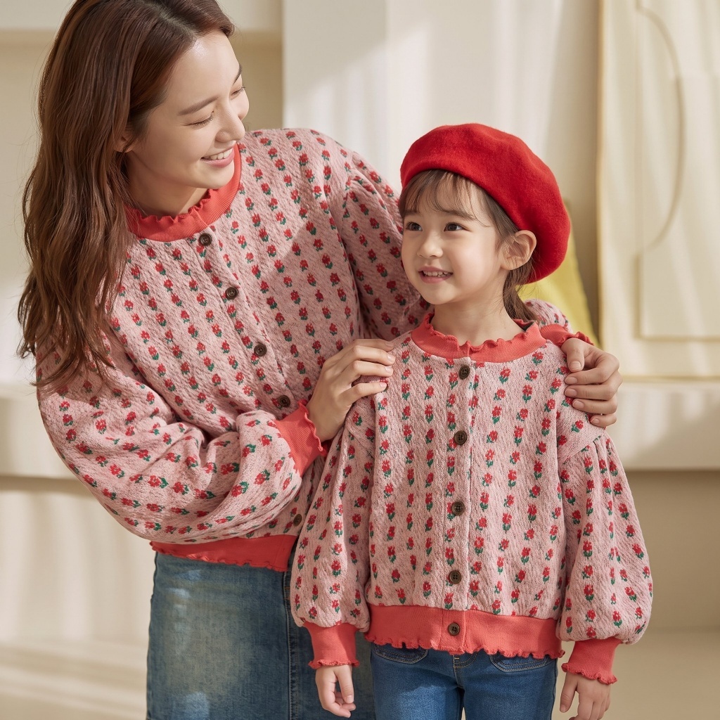正韓秋Orangemom 親子裝_三色小花樹外套