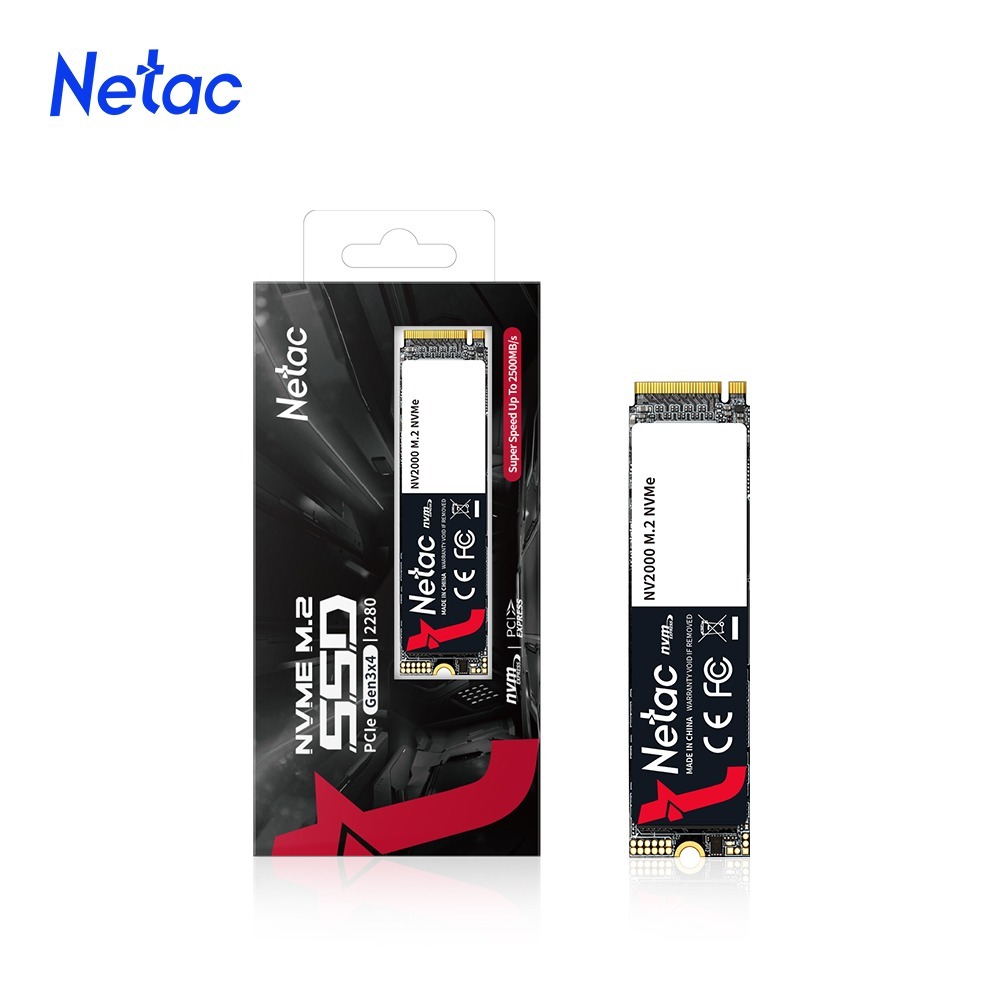 Netac NV2000 PCIe 3 x4 M.2 2280 NVMe SSD - 256GB / 512GB / 1TB