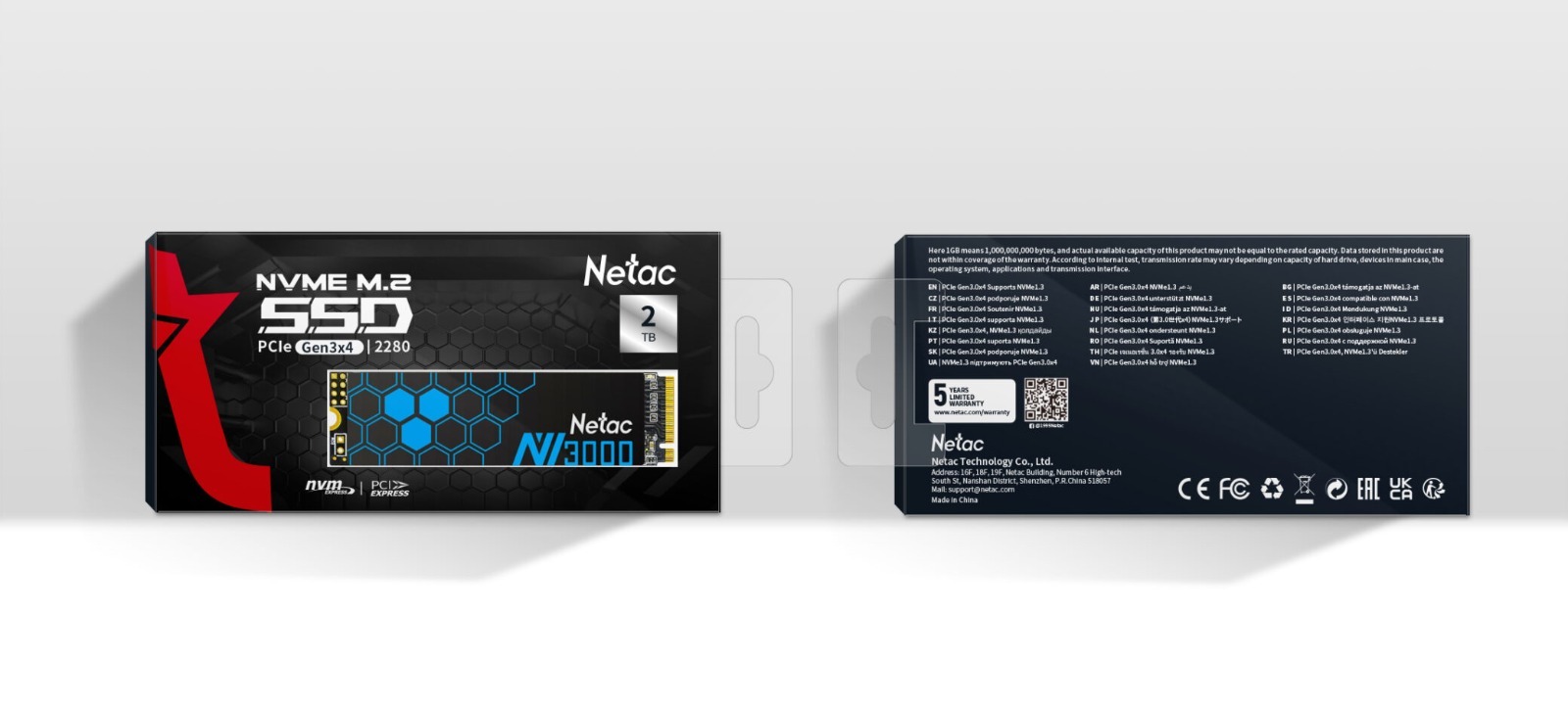 Netac NV3000 PCIe 3 x4 M.2 2280 NVMe SSD - 2TB