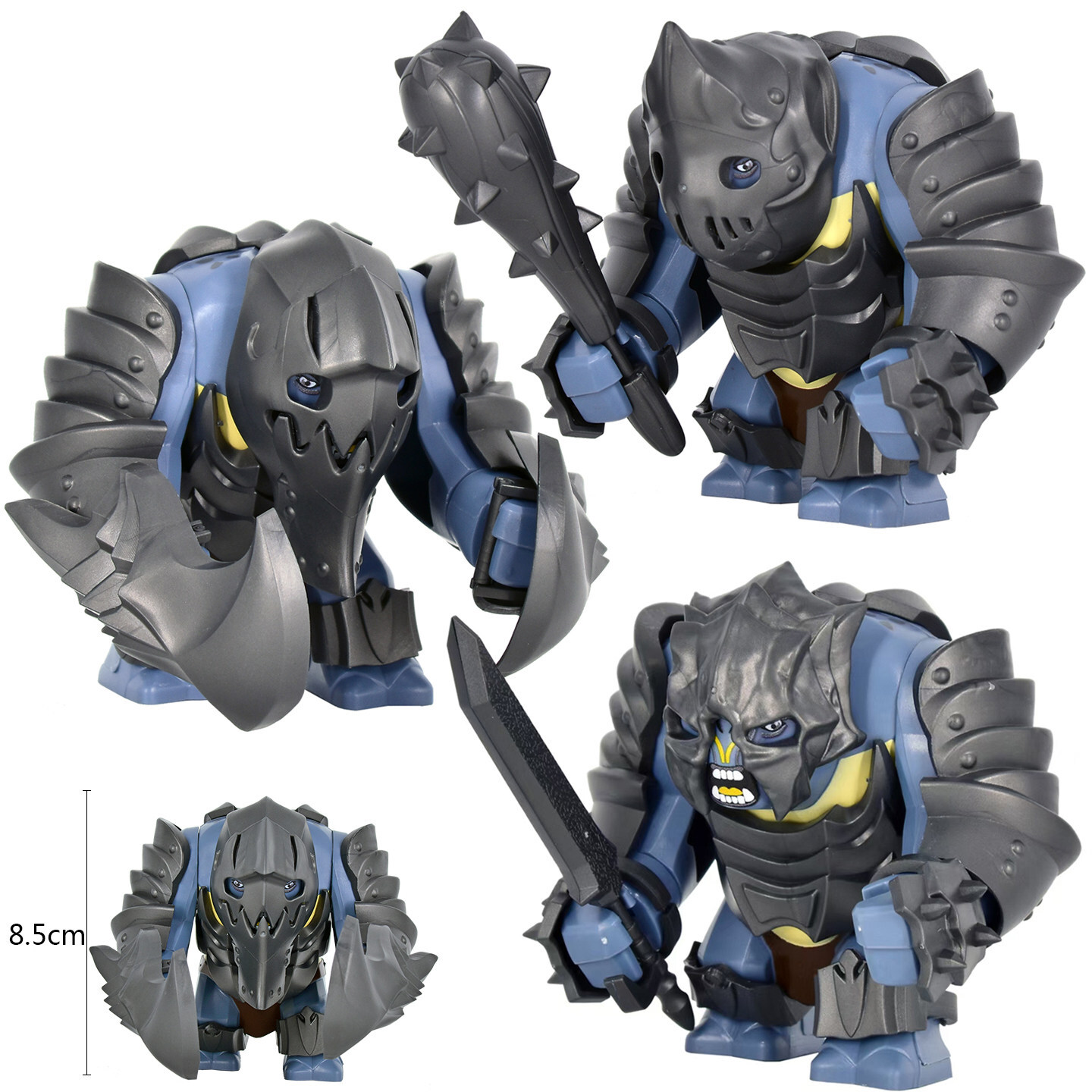 Lord of the Rings Armored Troll Custom Lego Minifigures Set DXMH3016-DXMH3018