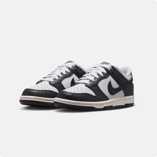 【預訂】NIKE DUNK LOW 炭灰黑奶油底-GS