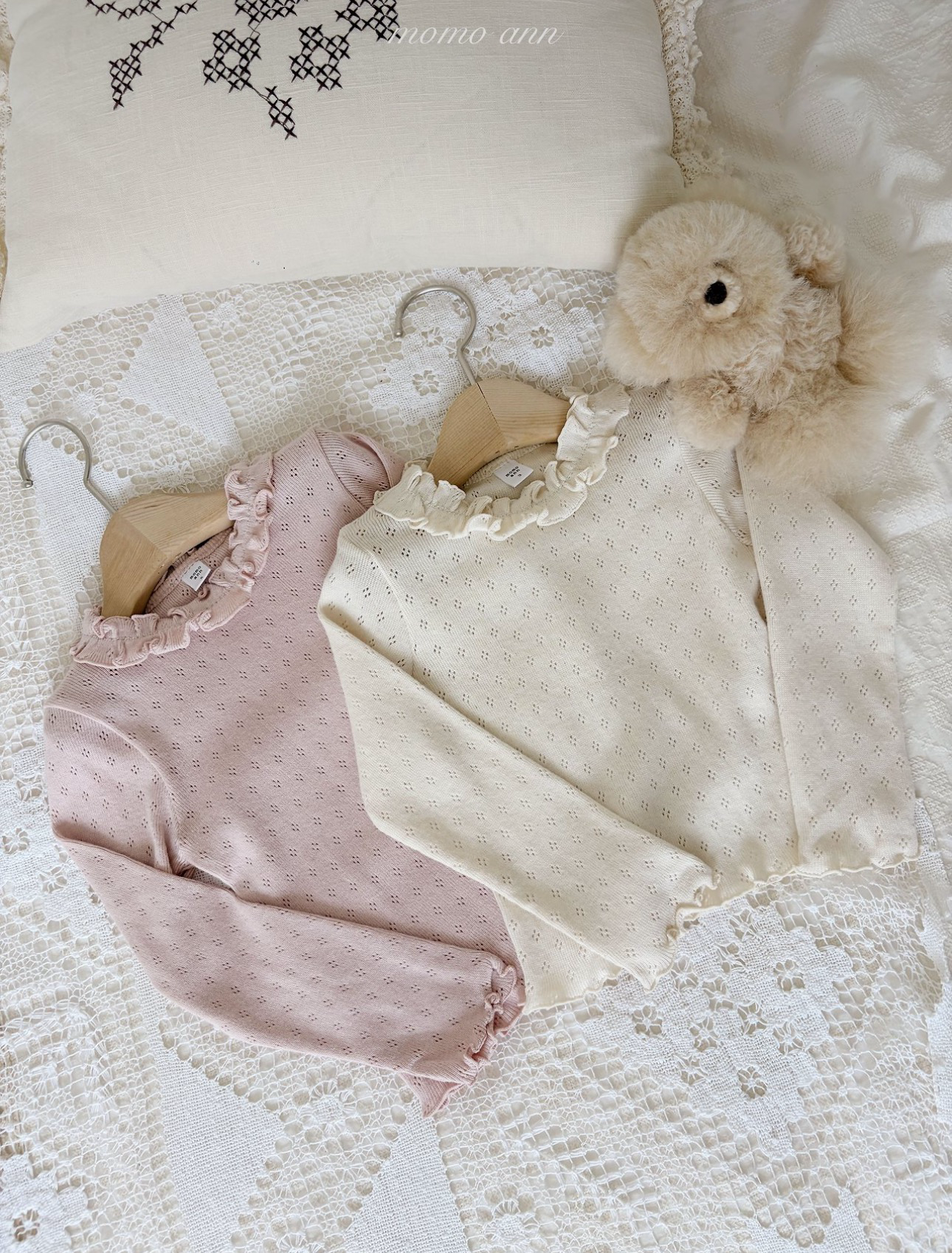 MOMO ANN Eyelet Tee