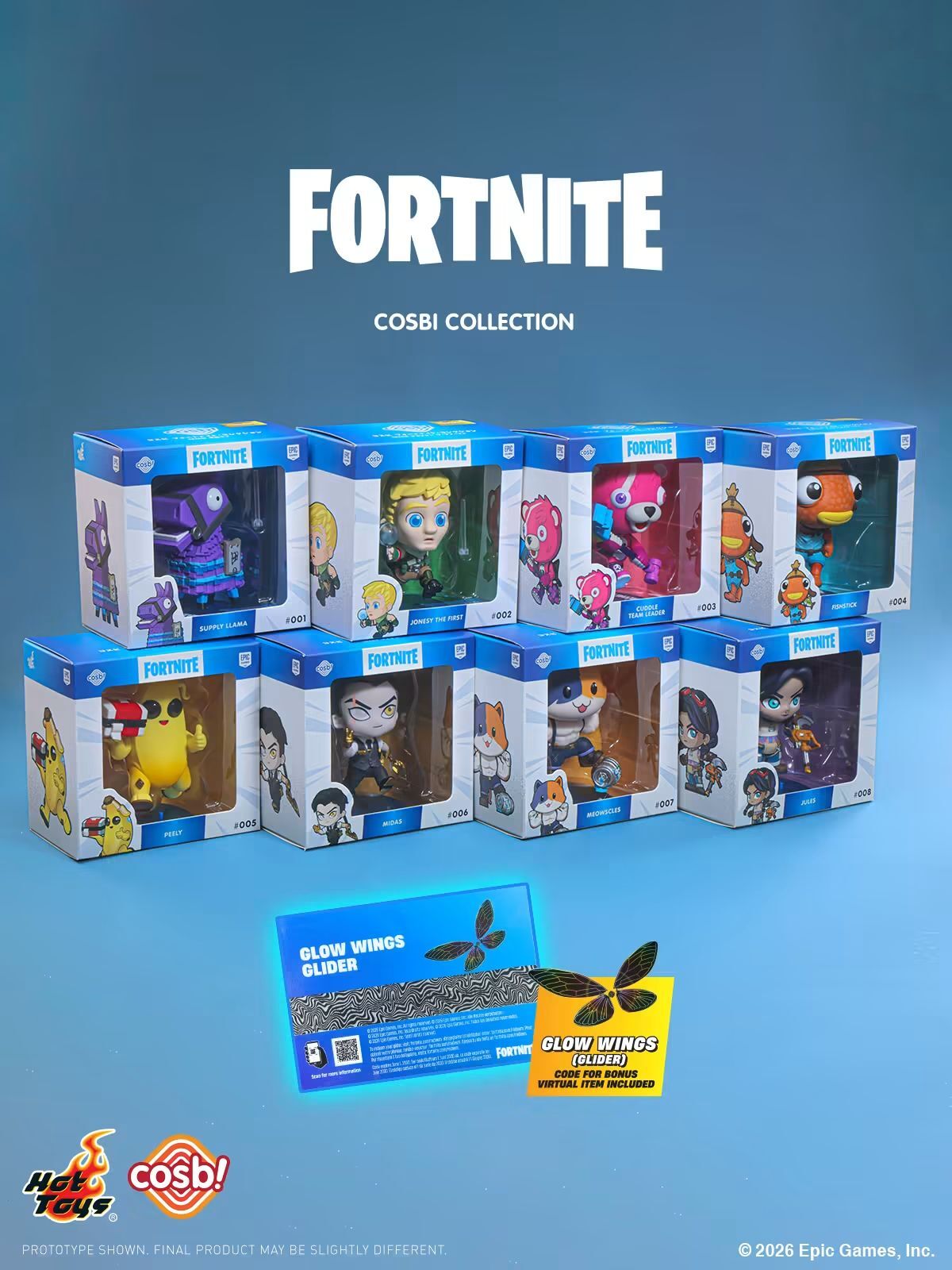 【先行発売】FORTNITE Cosbi フィギュア 2種セット Hot Toys Fortnite Cosbi Collection (Set of 8)