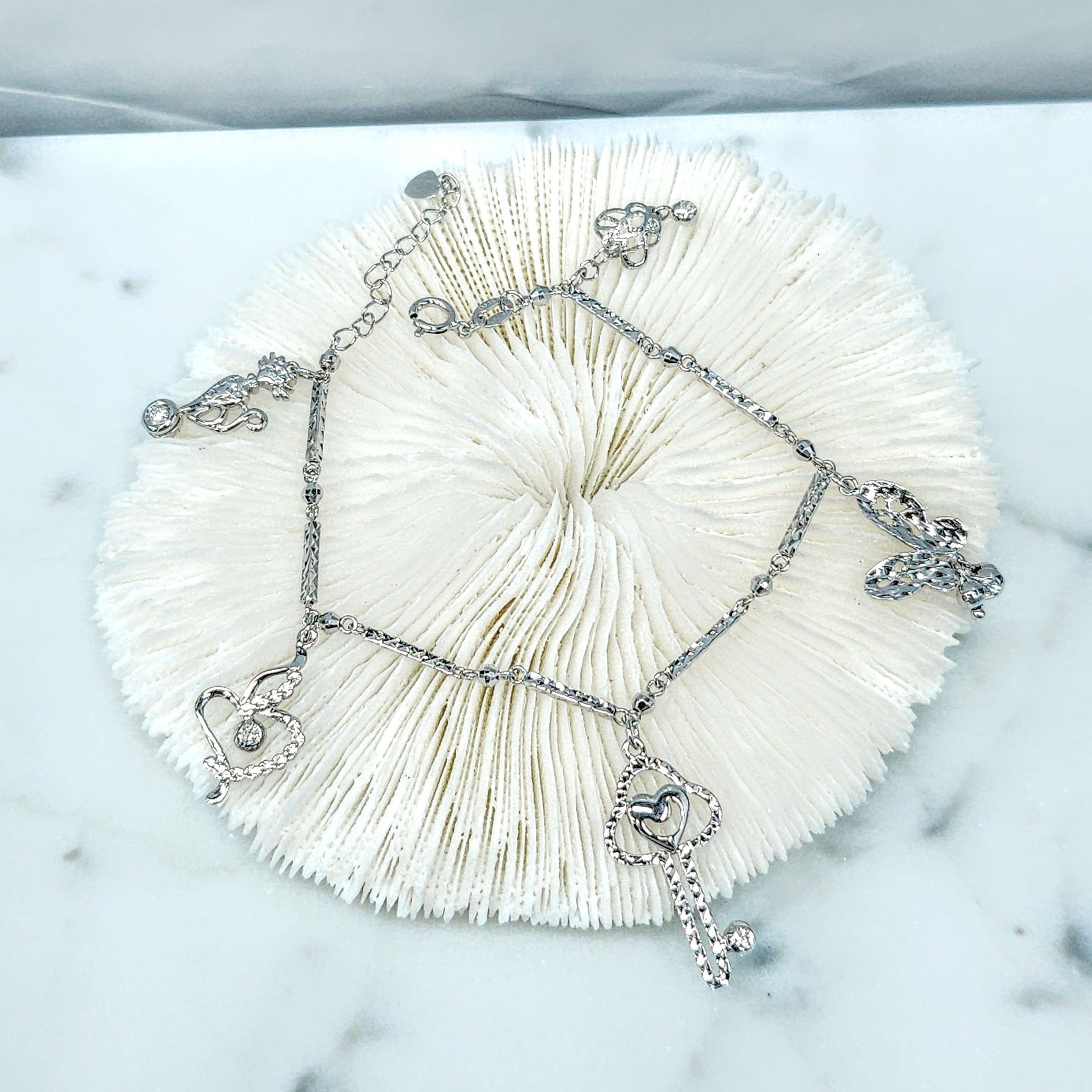 18K White Gold 0.15ct Diamond Bracelet
