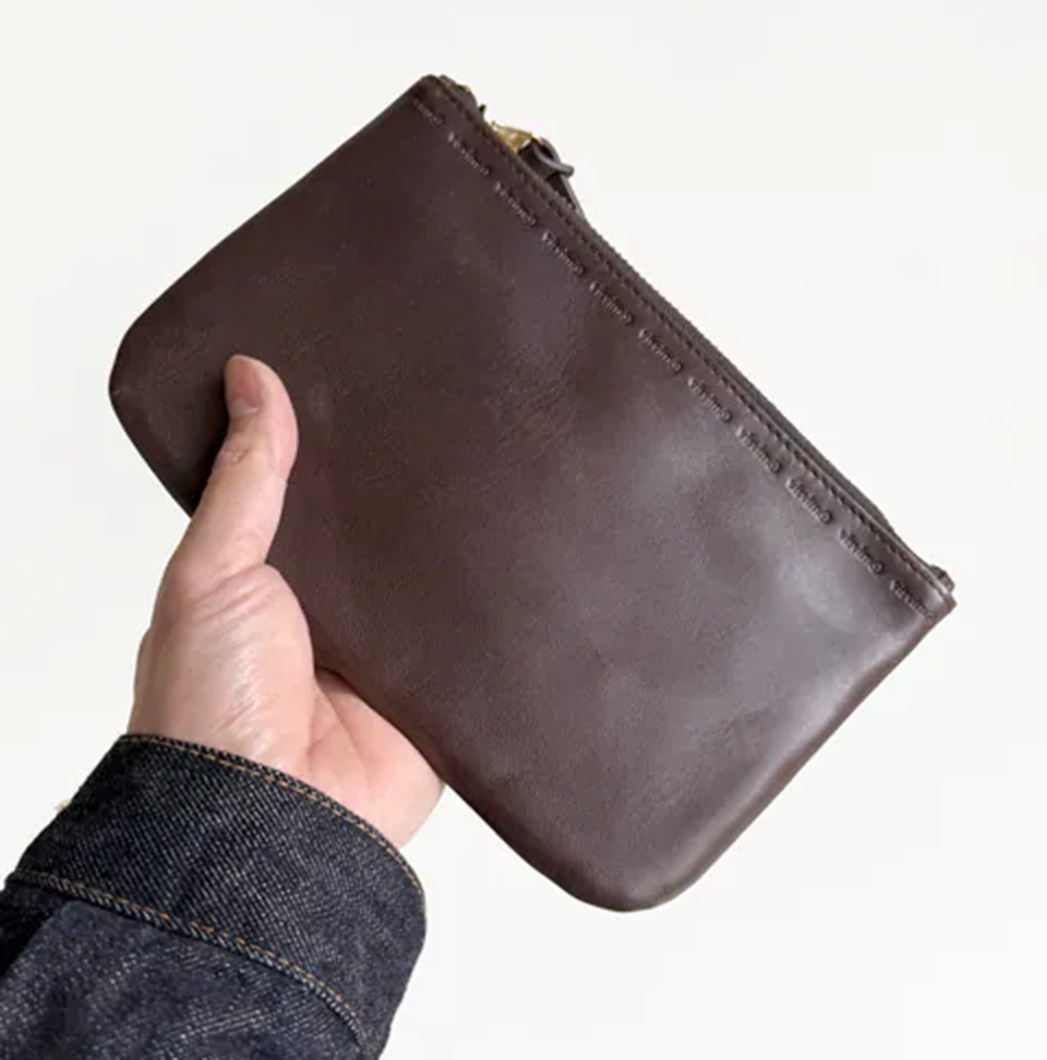 LAST PCS: VISVIM LEATHER TRAVEL POUCH HORSE - PRE ORDER ITEM (預訂中)