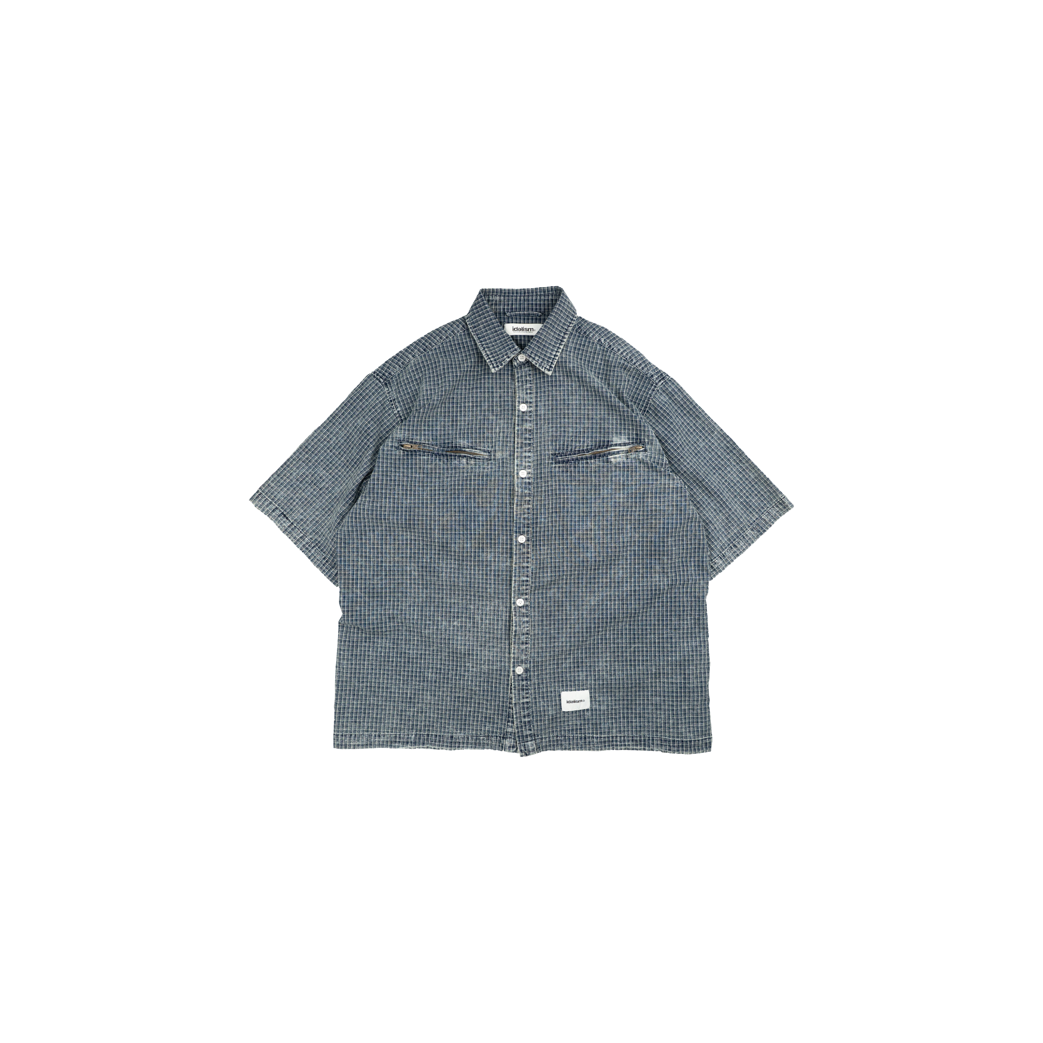 Idealism ID26009 Vintage Shirt 水洗 格紋 短襯