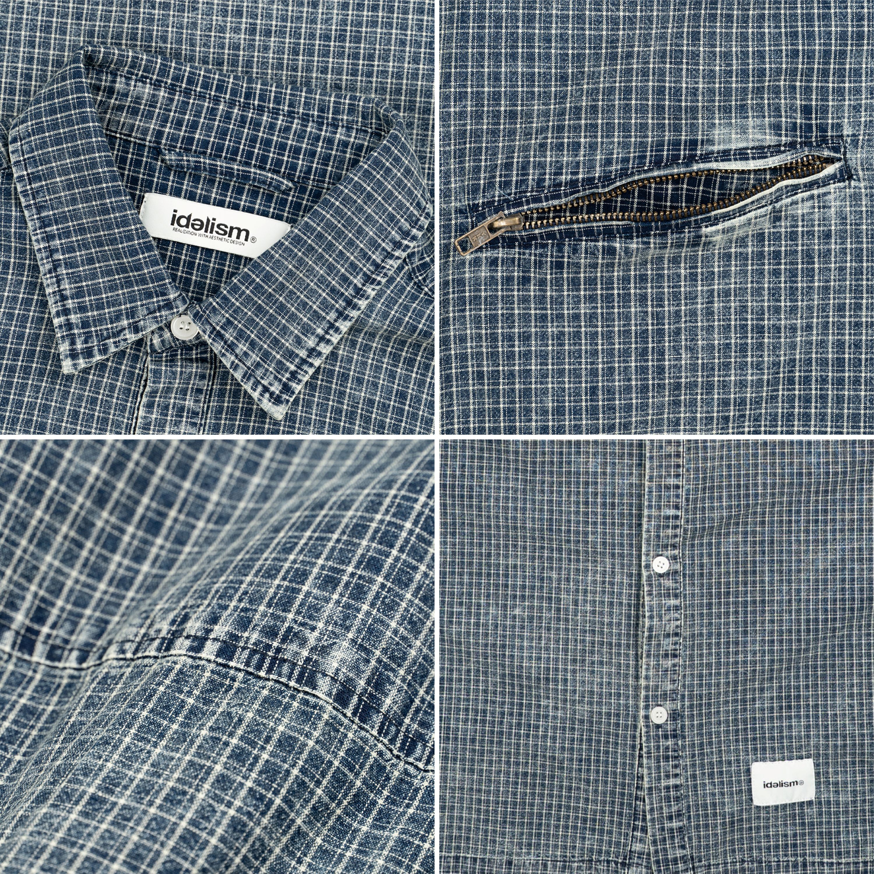 Idealism ID26009 Vintage Shirt 水洗 格紋 短襯