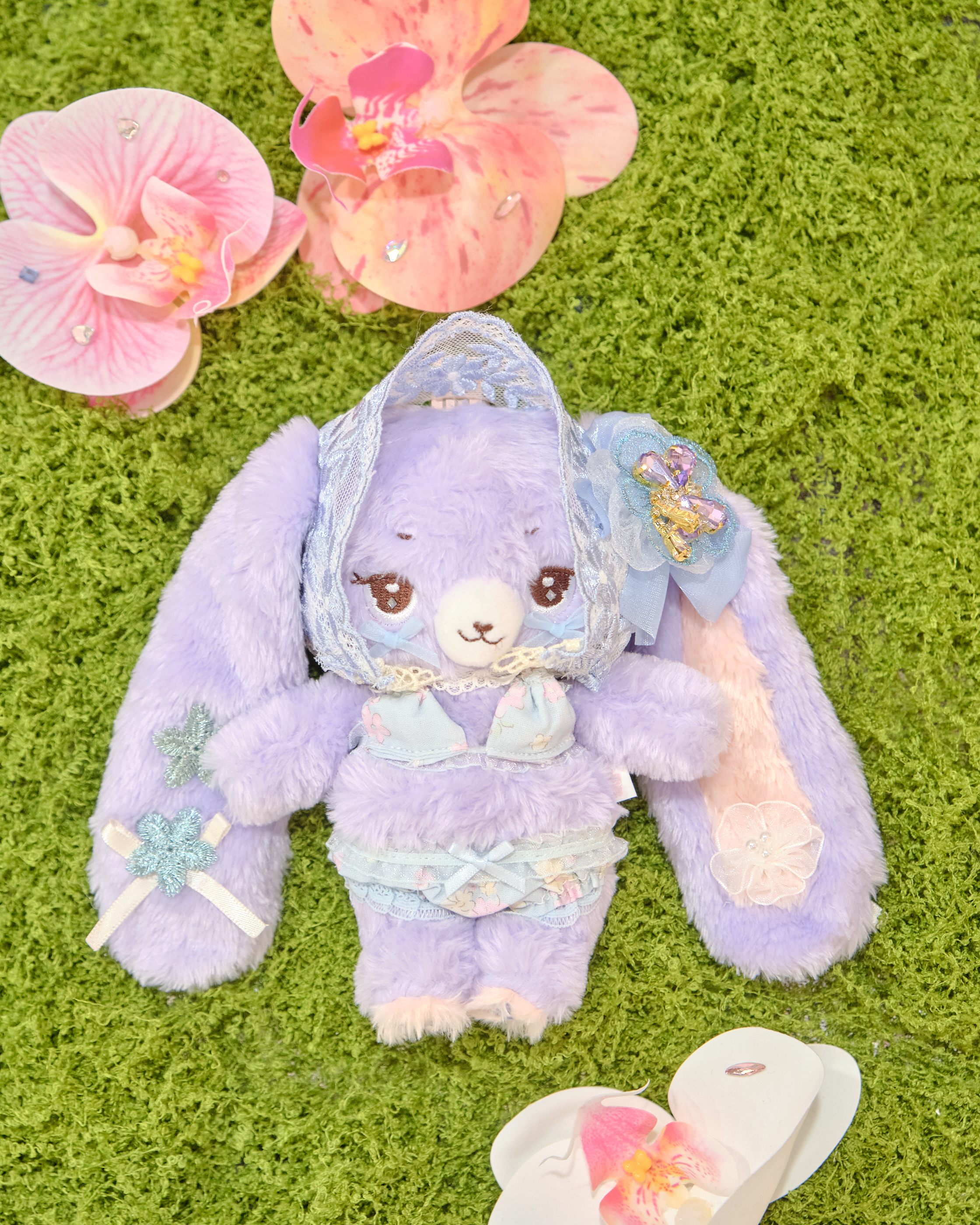 13932 KURA – Soft Blue Dreamy Swimsuit
