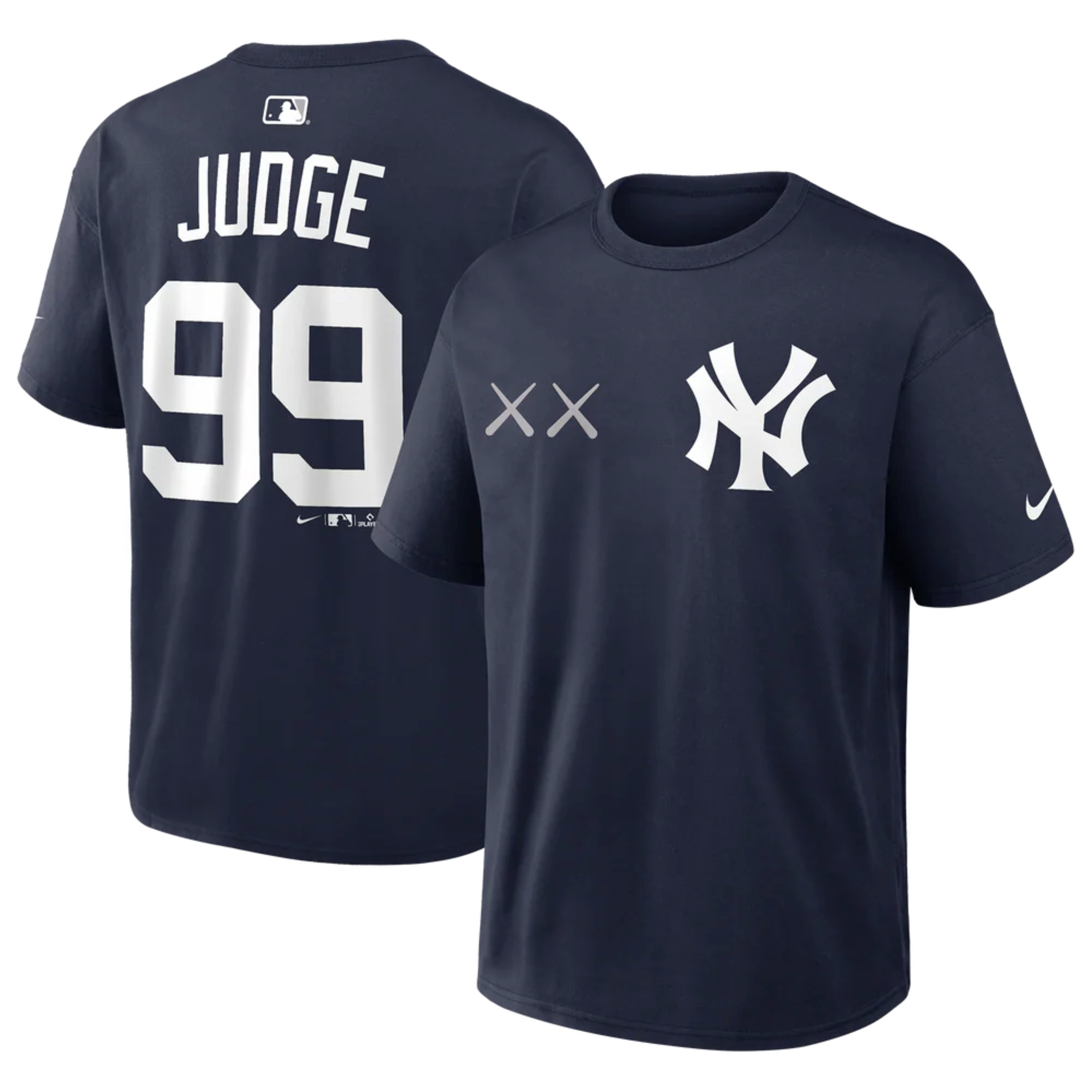 2026AW KAWS X Nike Men's SS NN Max 90 New York Yankees 紐約 洋基 聯名 法官 亞倫 賈吉 JUDGE 短T 現貨 04T6-41S-KA4-3F3