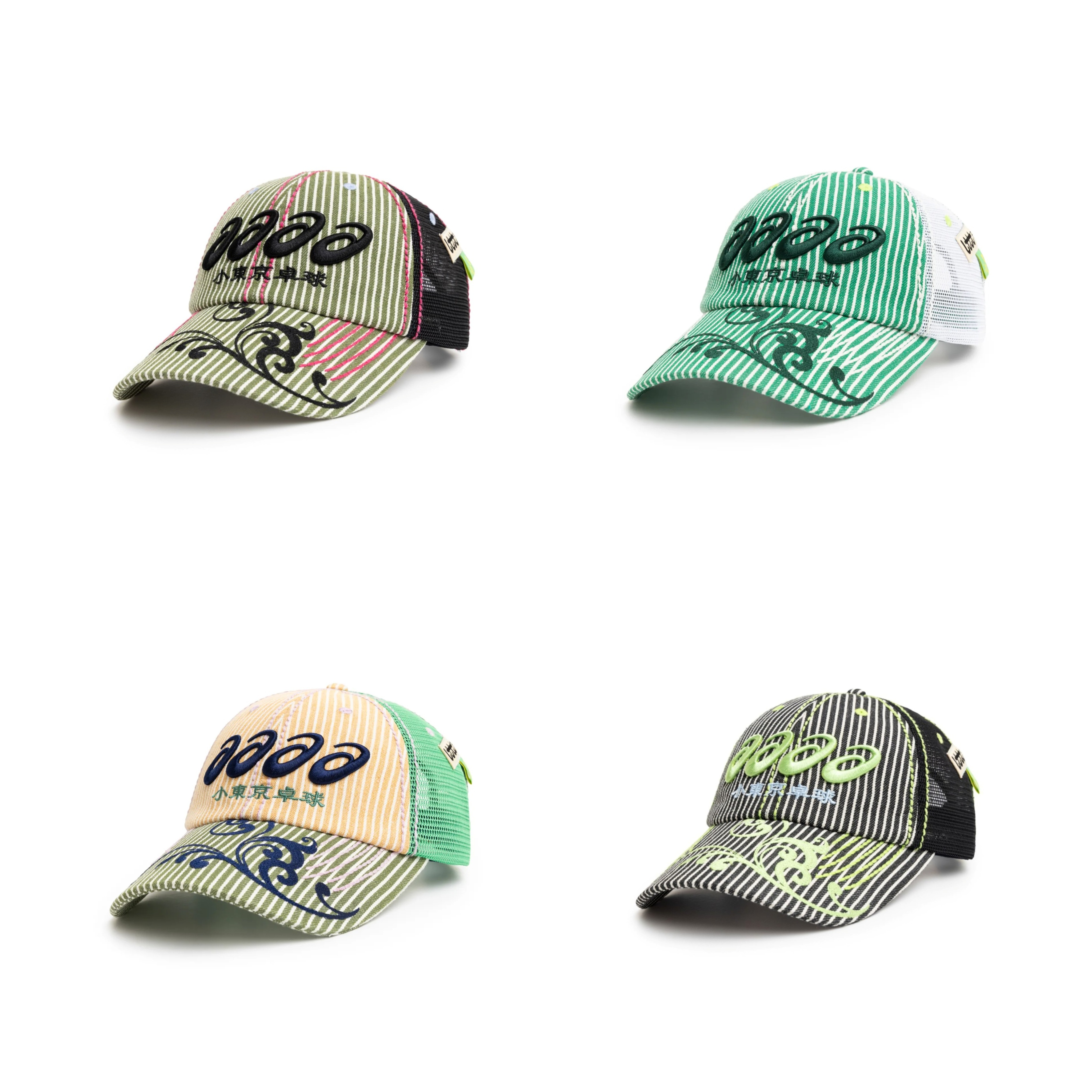 2026AW LTTT 小東京桌球 ASICS RESOLUTION TRUCKER CAP 條紋 聯名 網帽 帽子 現貨