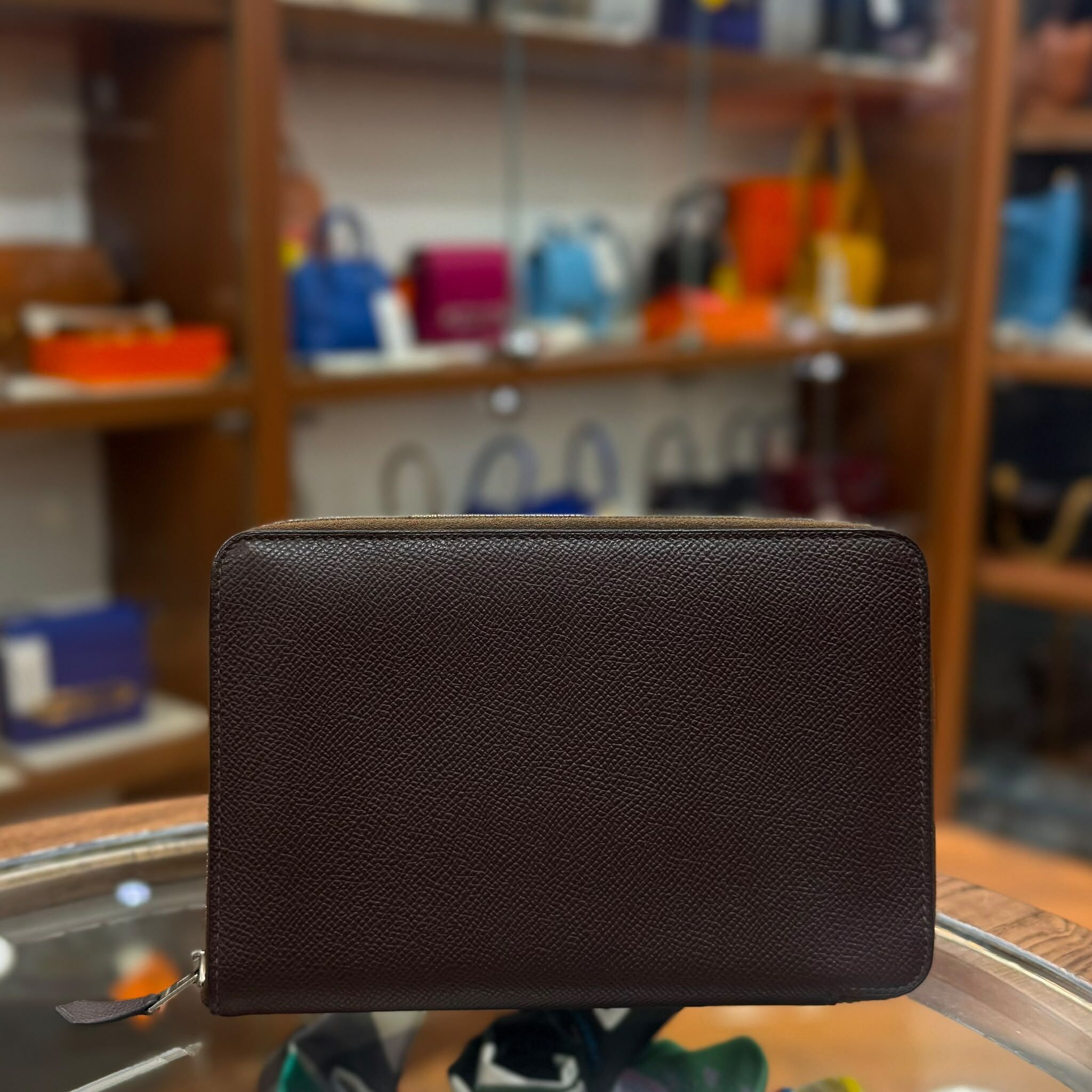 90%NEW USED HERMES AZAP COMBINED LONG WALLET EPSOM 棕色 口 L #愛馬仕長銀包 #手拿包 #護照套