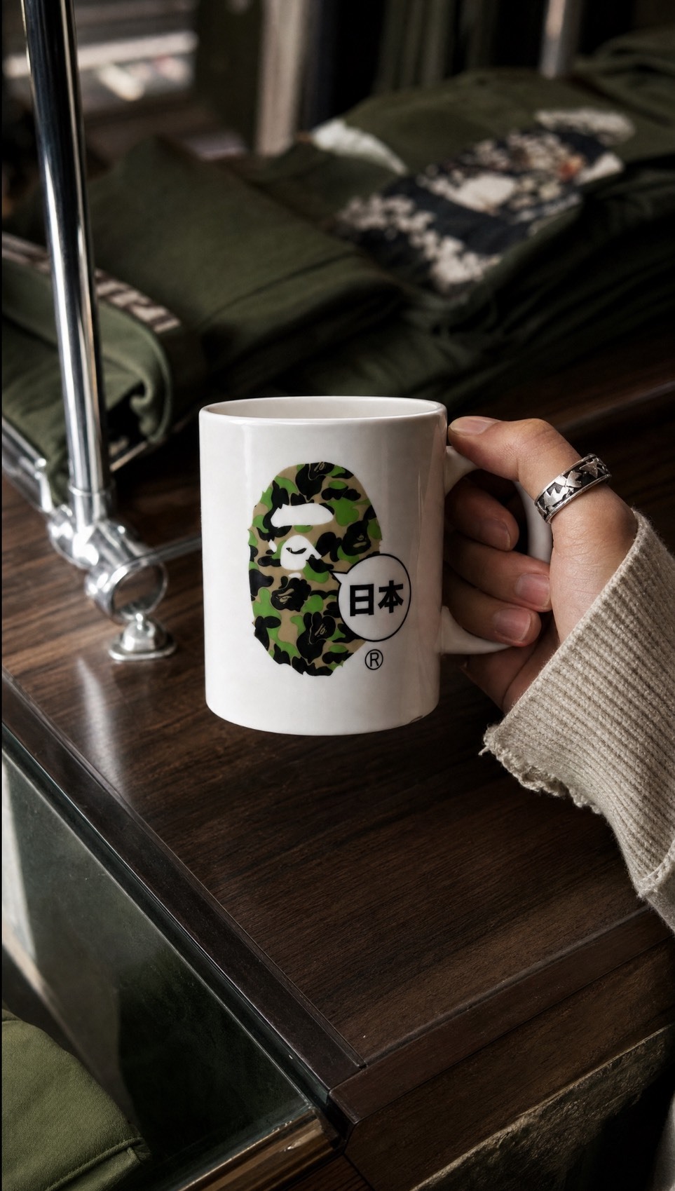 【APAIR】預購 Bape MUG 2026 馬克杯 綠迷彩猿人 玩偶 紀念版 共4款