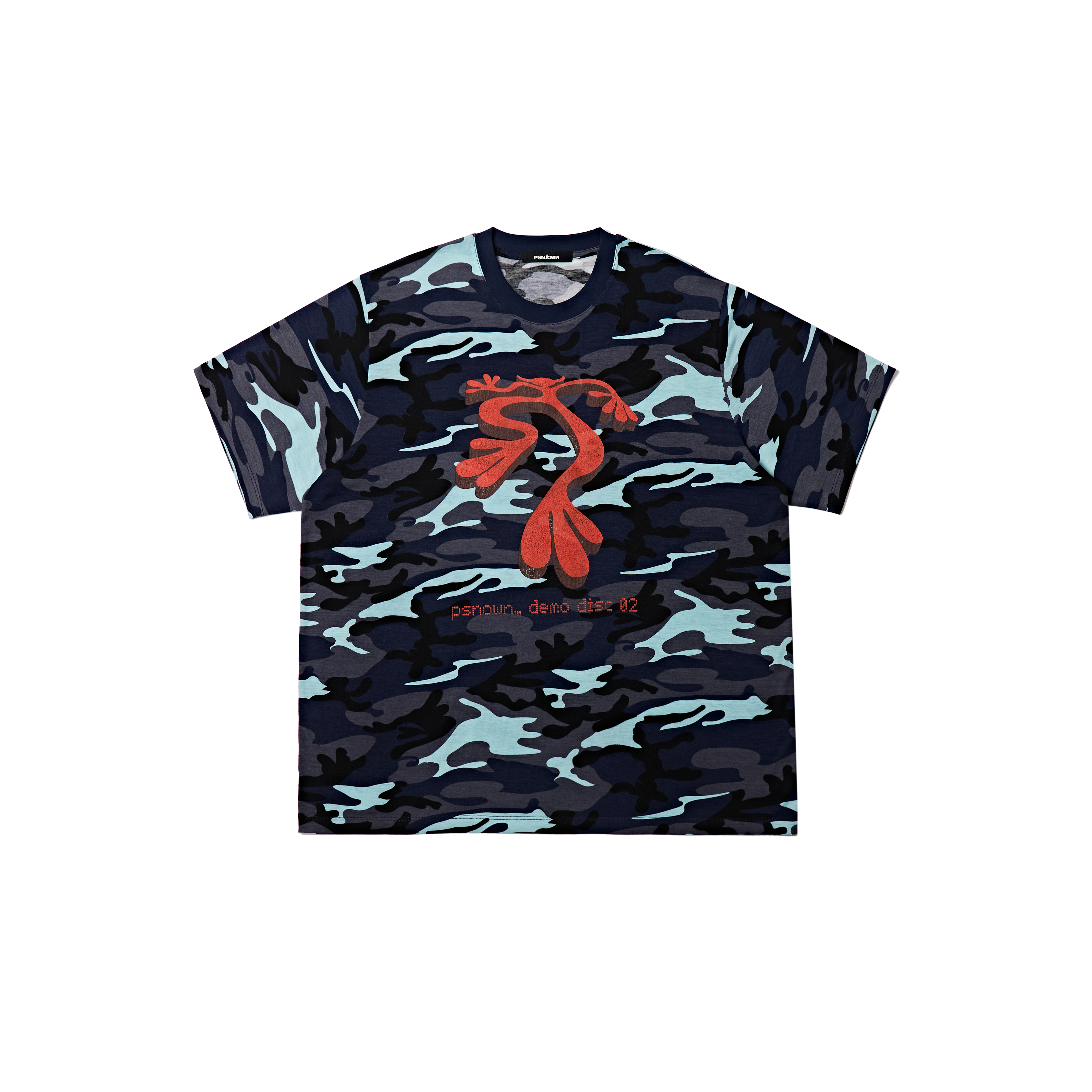 PSN/OWN 裂紋惡魔圖像Logo 迷彩短袖 T SPACE DEVIL TEE P/O-SS26-1006