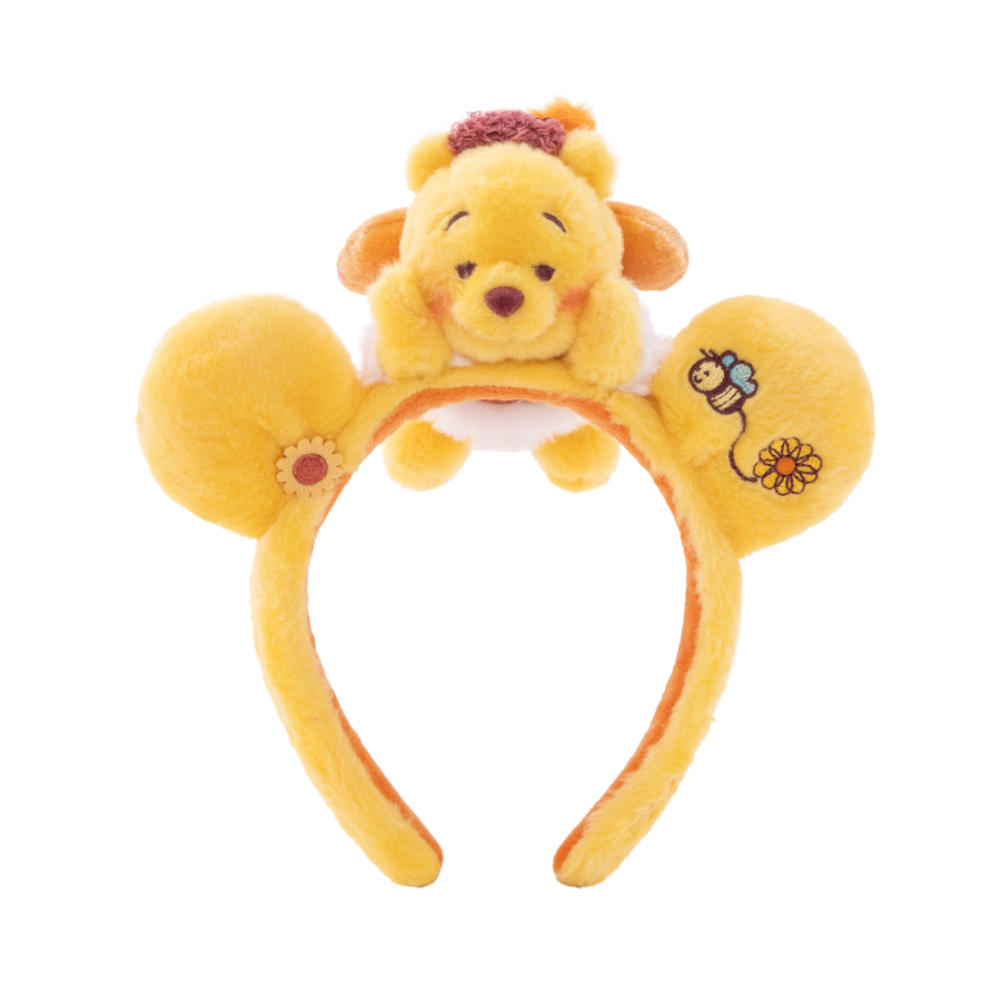 小熊維尼 Winnie the Pooh 尋尋蜜蜜系列 大頭 立體耳朵 造型 髮圈 髮箍 -香港迪士尼樂園