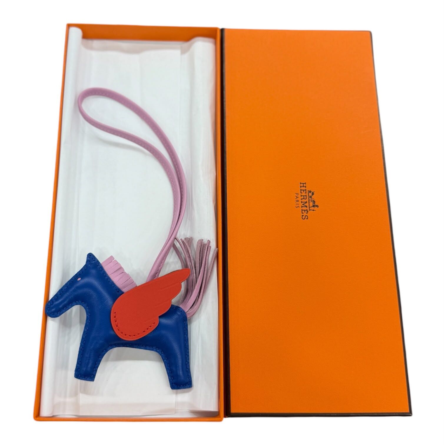 BRAND NEW HEMRES RODEO PM CHARM 法國藍/錦葵紫/火焰橙 STAMP Z #愛馬仕飛馬挂飾
