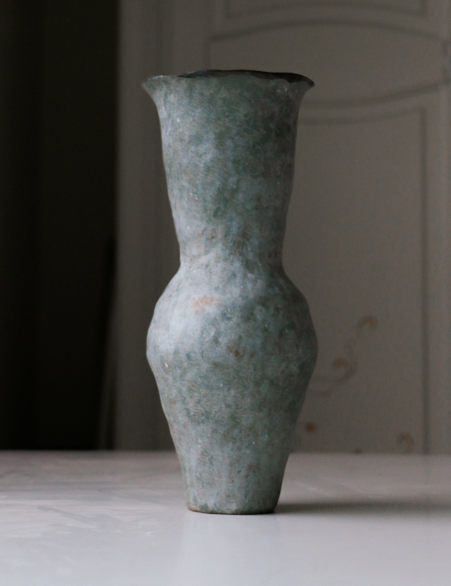 大美 suii｜ 碧青 敞口長型花器
