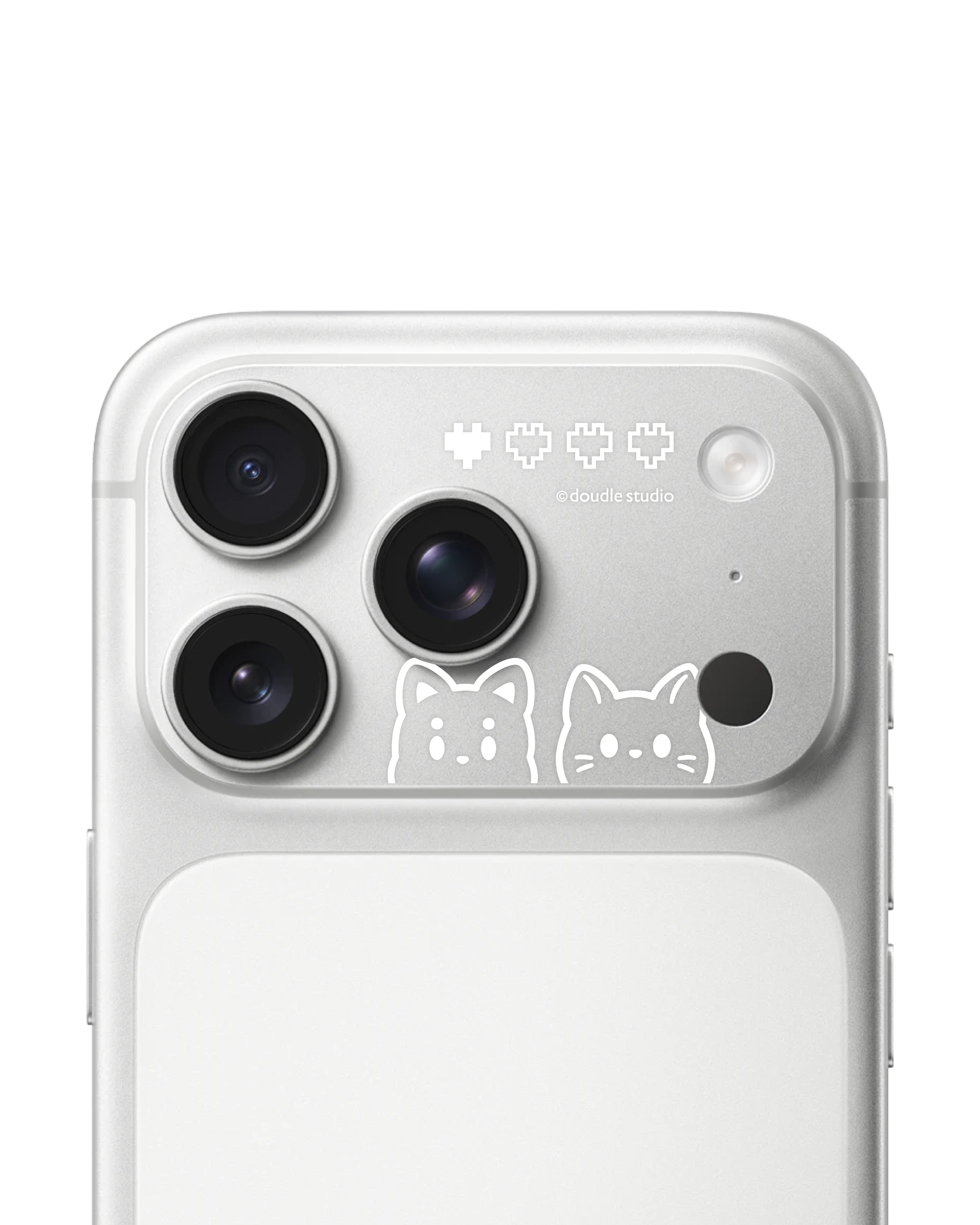 camera base sticker - dou dou and meow meow
