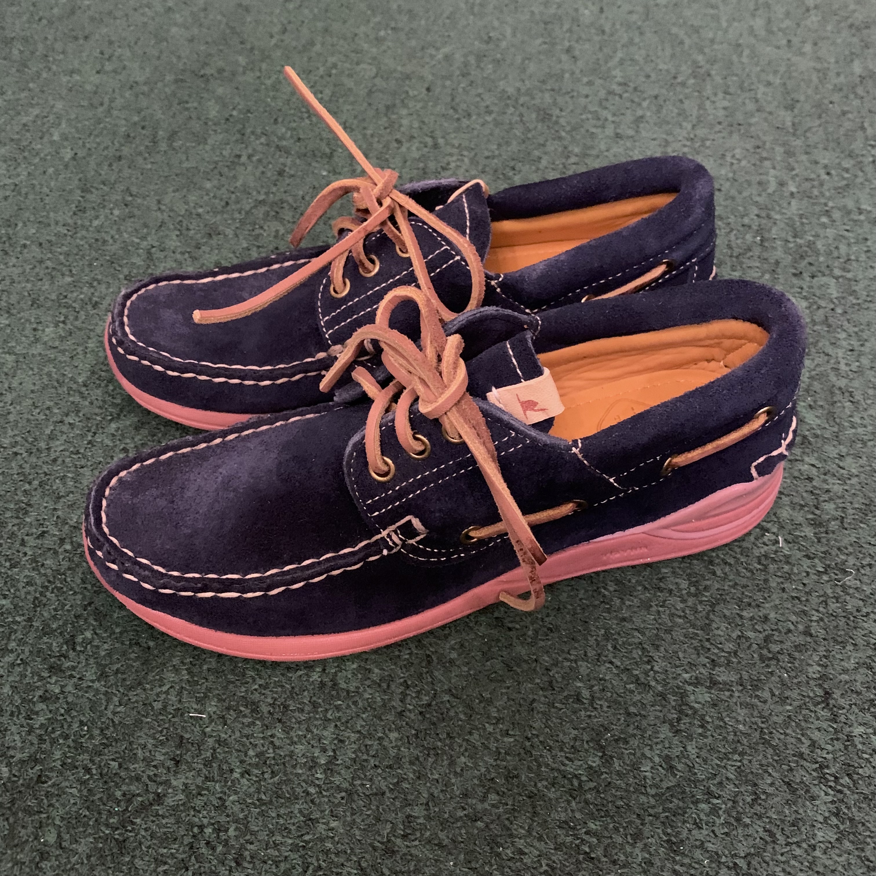HB SHOP DISPLAY SALE: VISVIM AMERICANA FOLK *NO SHOES BOX - NAVY SIZE 8 IN STOCK NOW (現貨發售中)