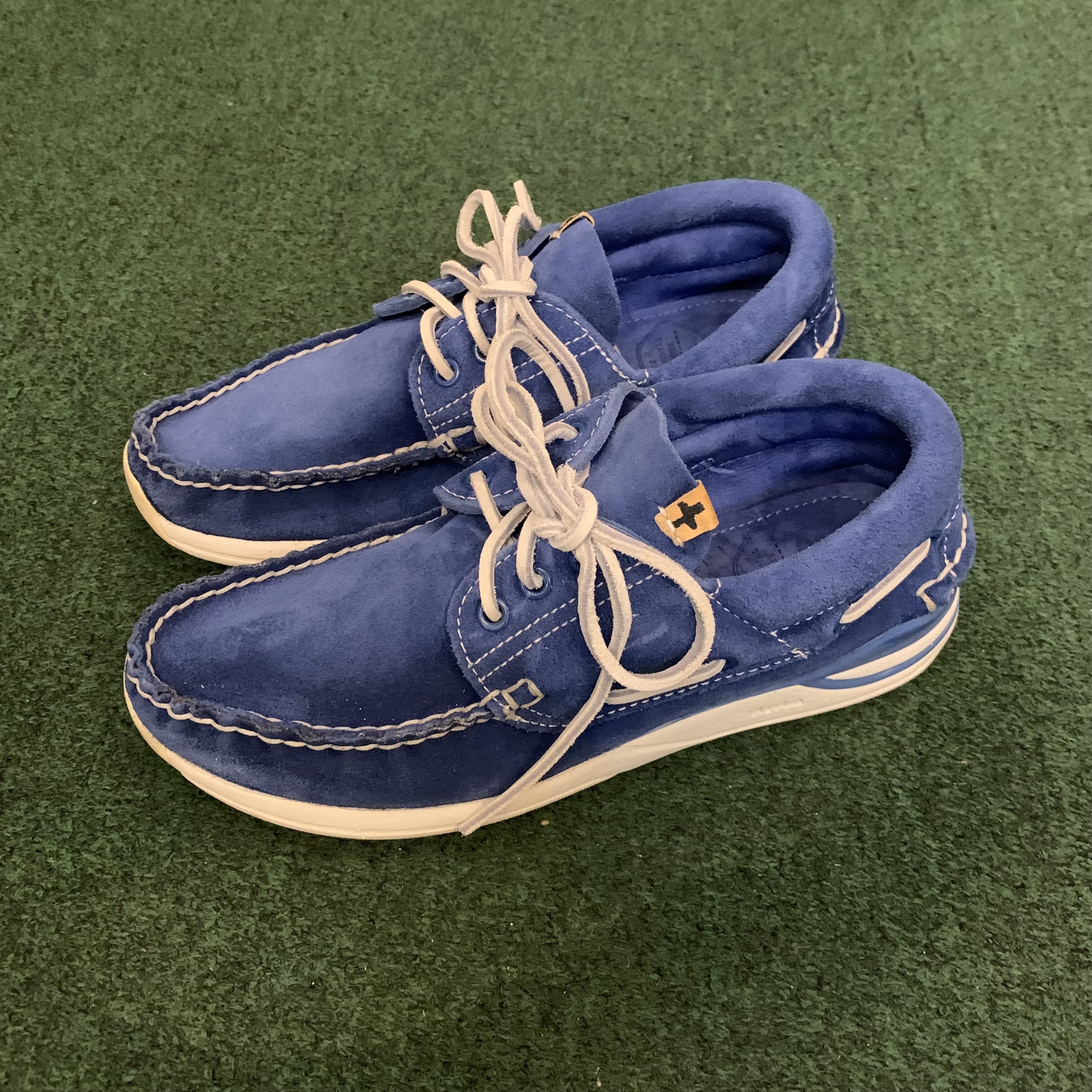 HB SHOP DISPLAY SALE: VISVIM HOCKNEY FOLK *NO SHOES BOX - BLUE SIZE 8 IN STOCK NOW (現貨發售中)