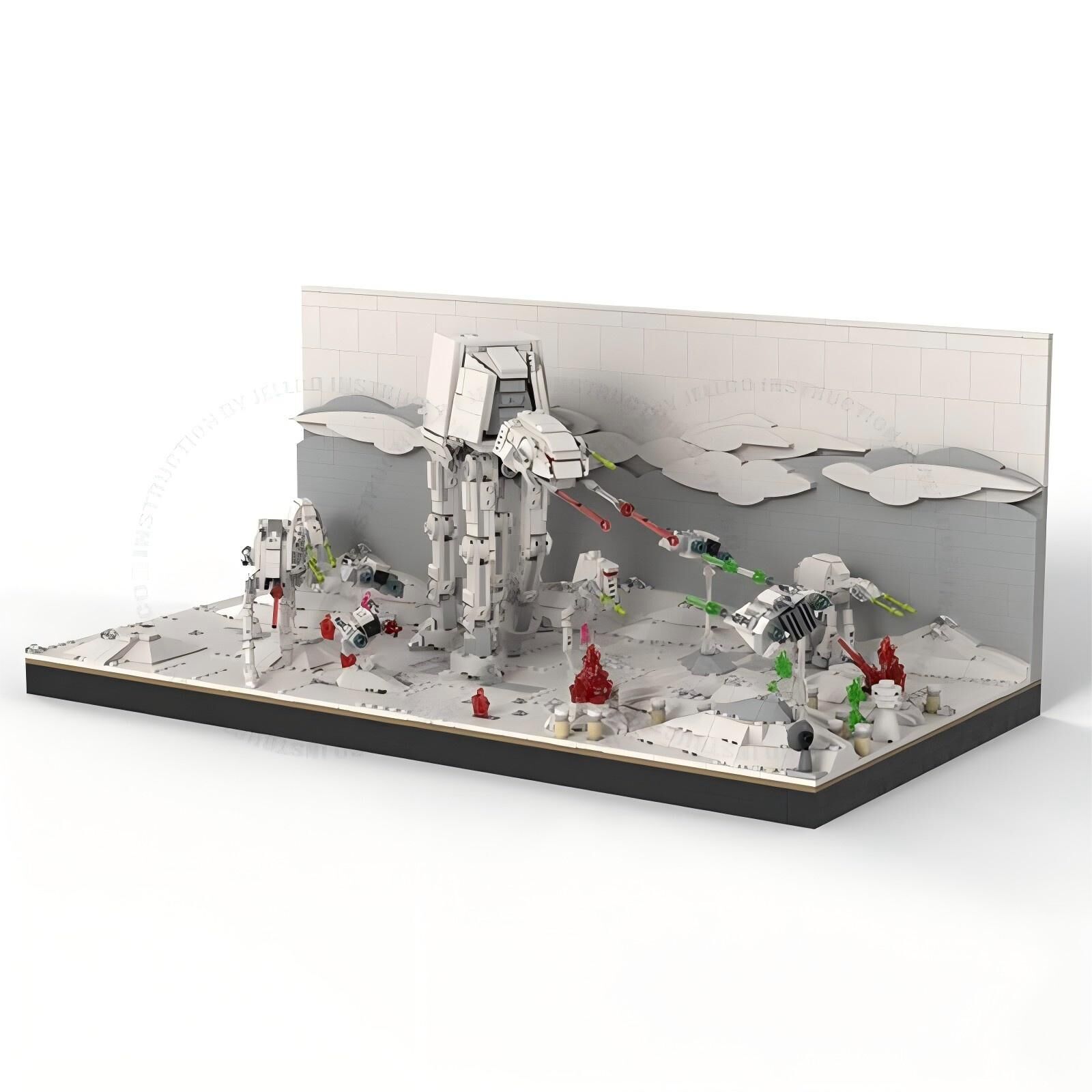 MOC Star Wars Micro Diorama : Battle of HOTH MOC-164052