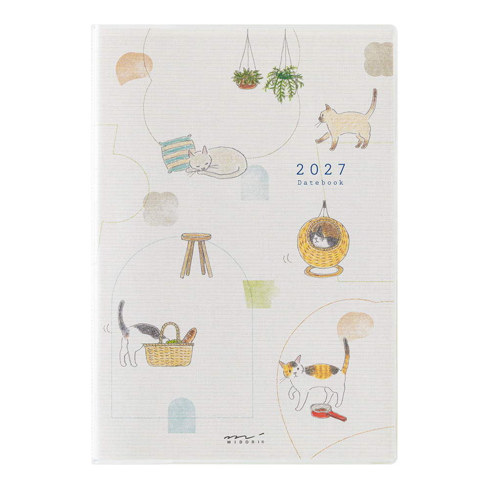 貨到通知 尚未到貨：2027年 MIDORI Pocket Diary B6 犬貓週計劃手帳